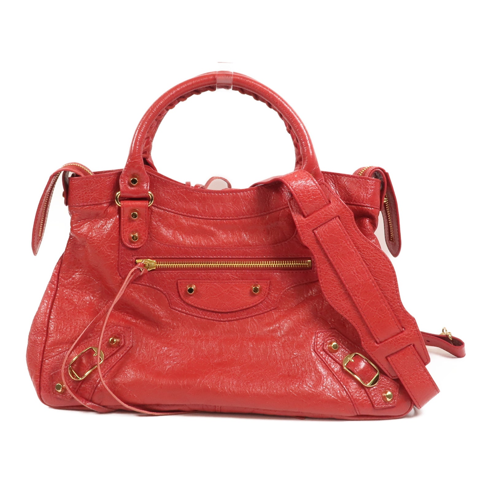 BALENCIAGA 牛皮皮革City手挽肩背兩用袋