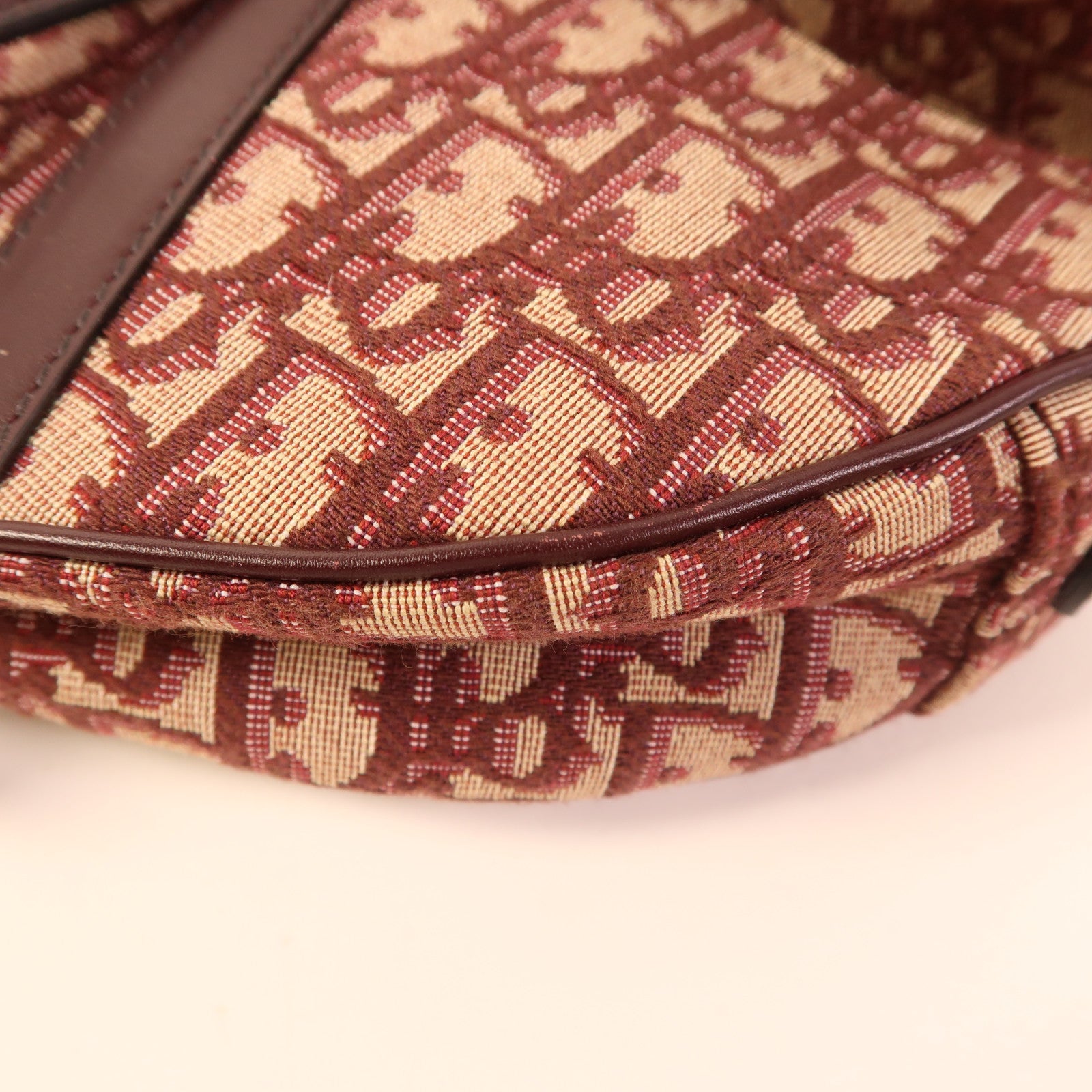 Dior 帆布Saddle Bag金扣肩背袋