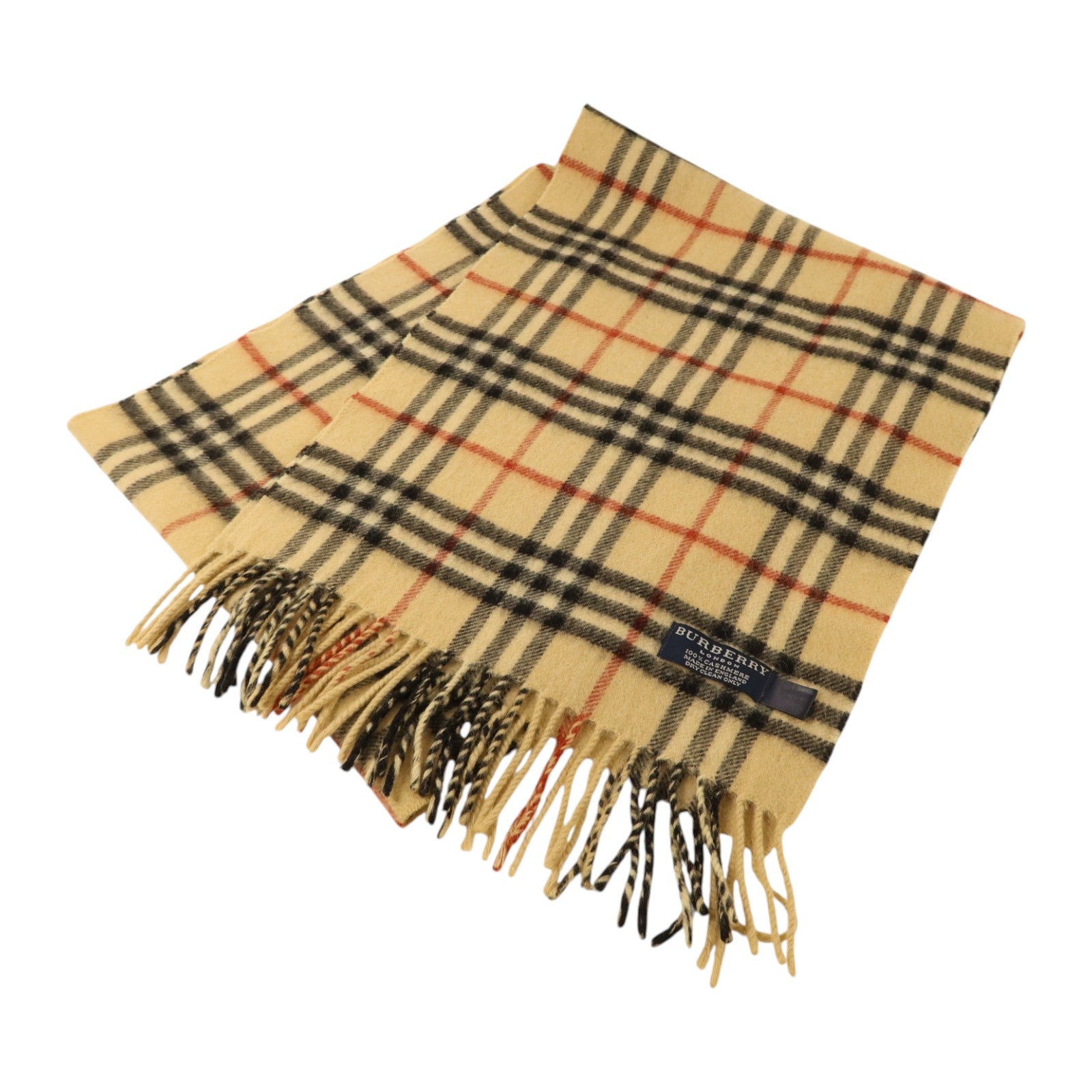 BURBERRY 羊絨Check Cashmere Scarf圍巾
