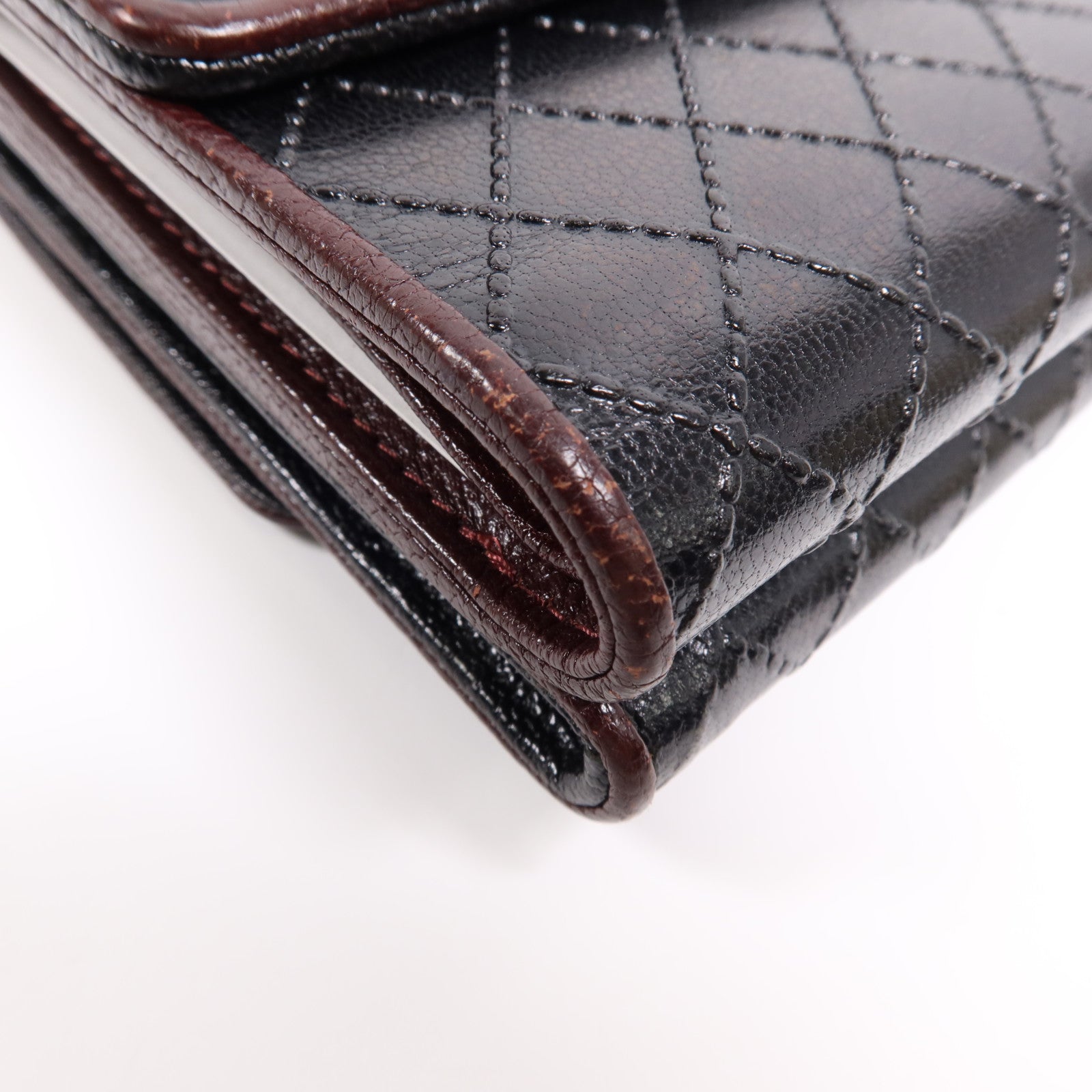 CHANEL 牛皮皮革Wallet銀扣錢包