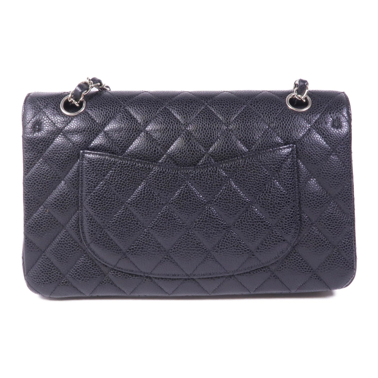 CHANEL 牛皮皮革Classic 25銀扣鏈帶肩背袋