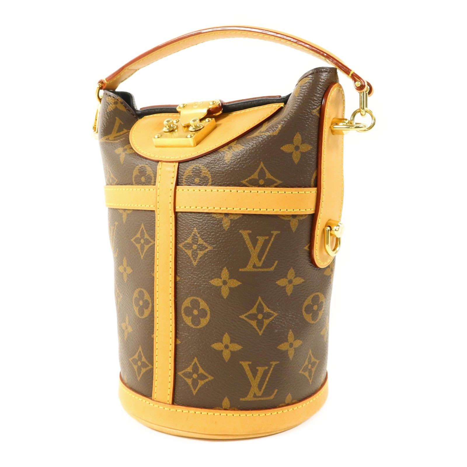 LOUIS VUITTON Monogram Duffle Bag金扣手挽肩背兩用袋