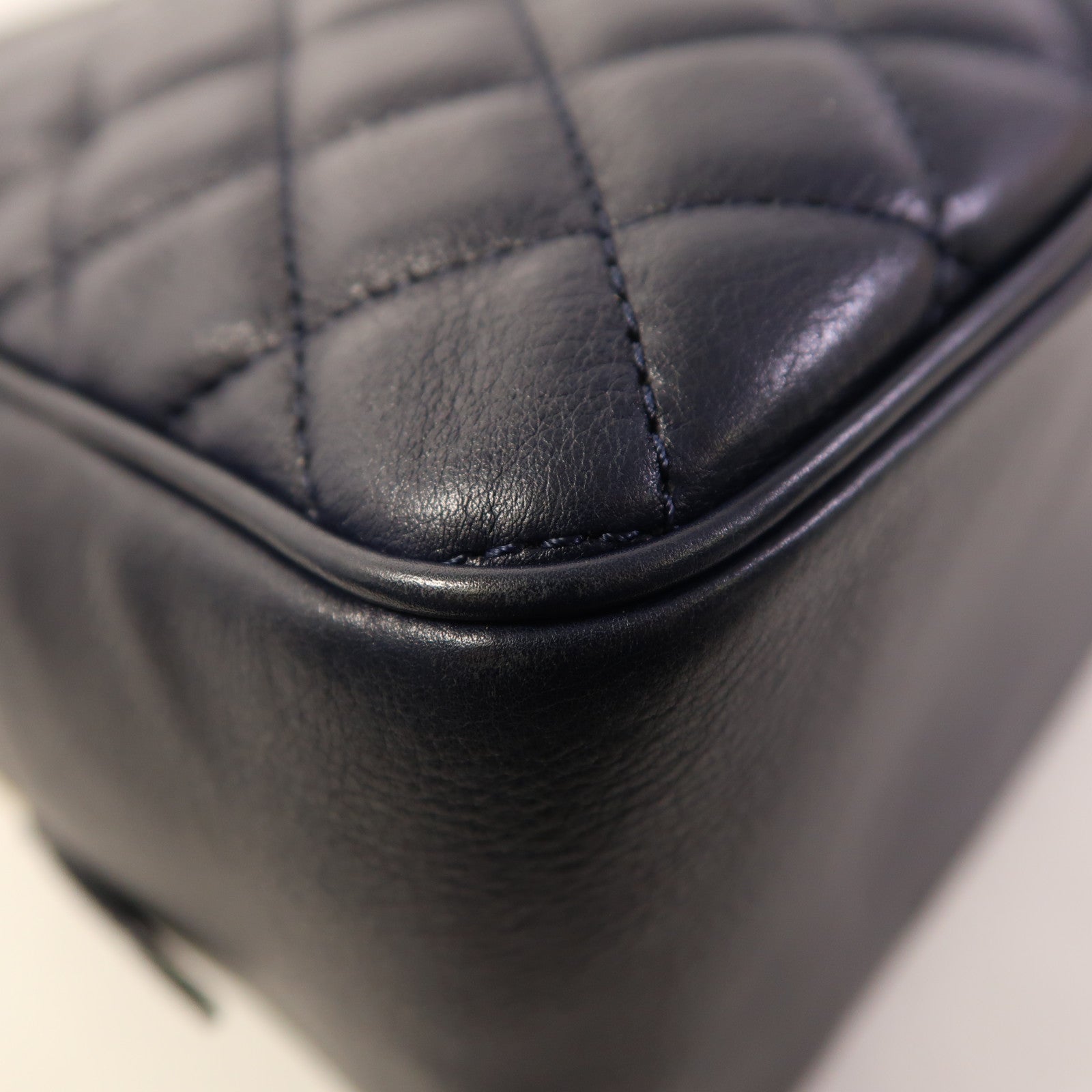 CHANEL 牛皮皮革2 Way Shoulder金扣手挽肩背兩用袋