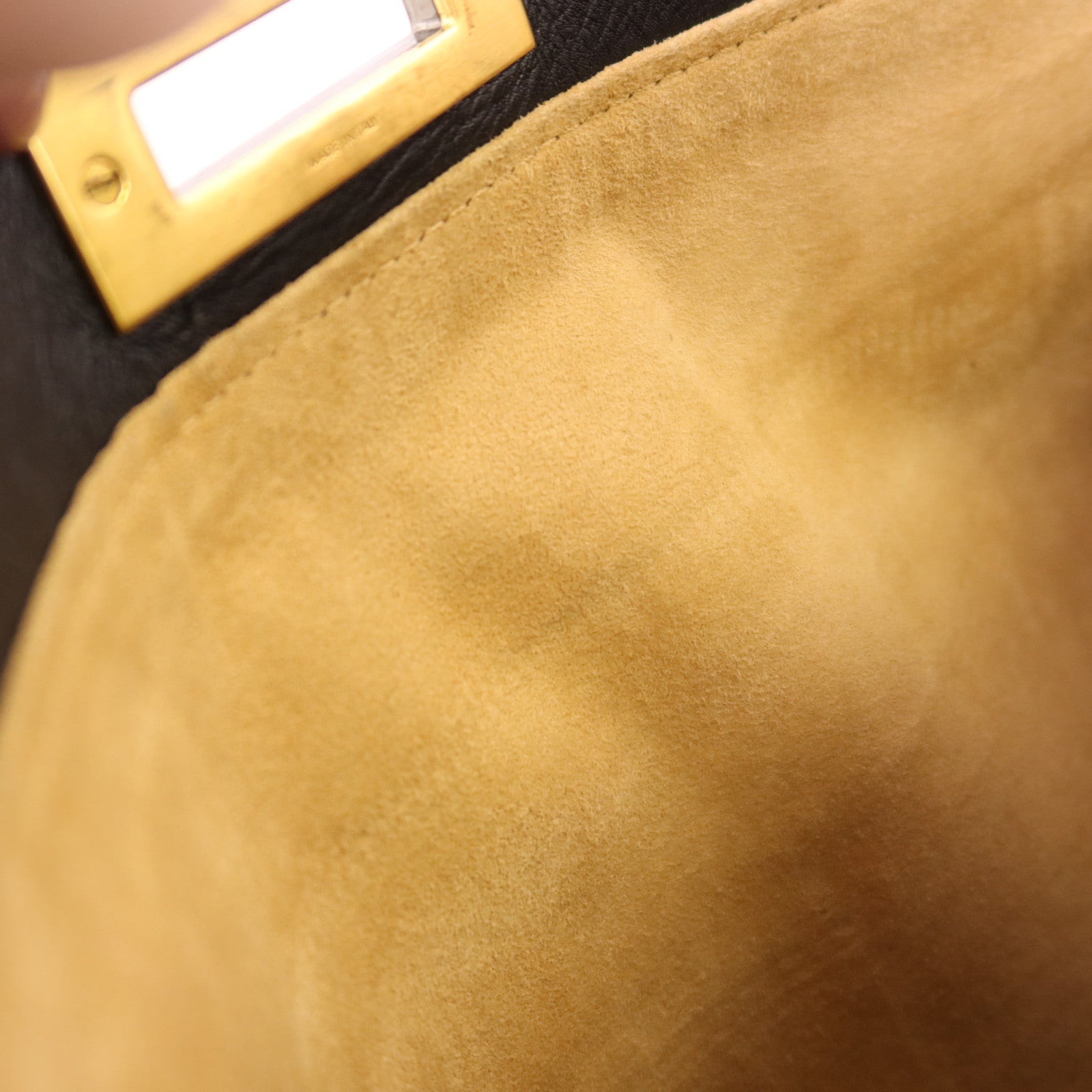 FENDI 牛皮皮革Peekaboo金扣手挽肩背兩用袋