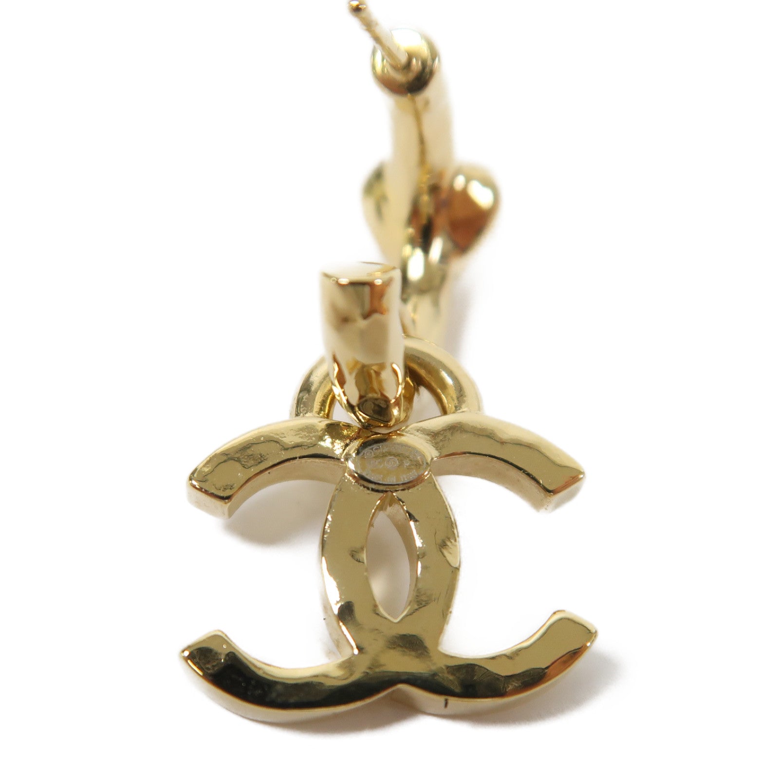 CHANEL 金屬Earrings耳環金色