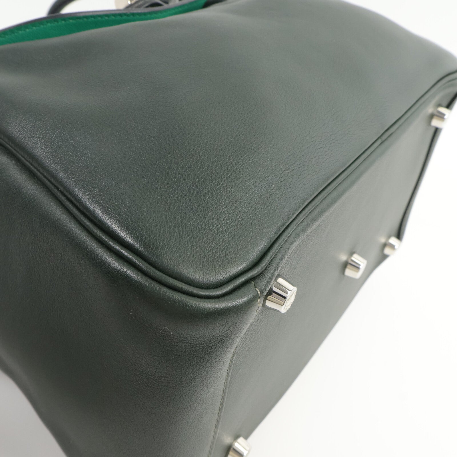 HERMES Swift皮革Lindy 26手挽肩背兩用袋Vert Cypres