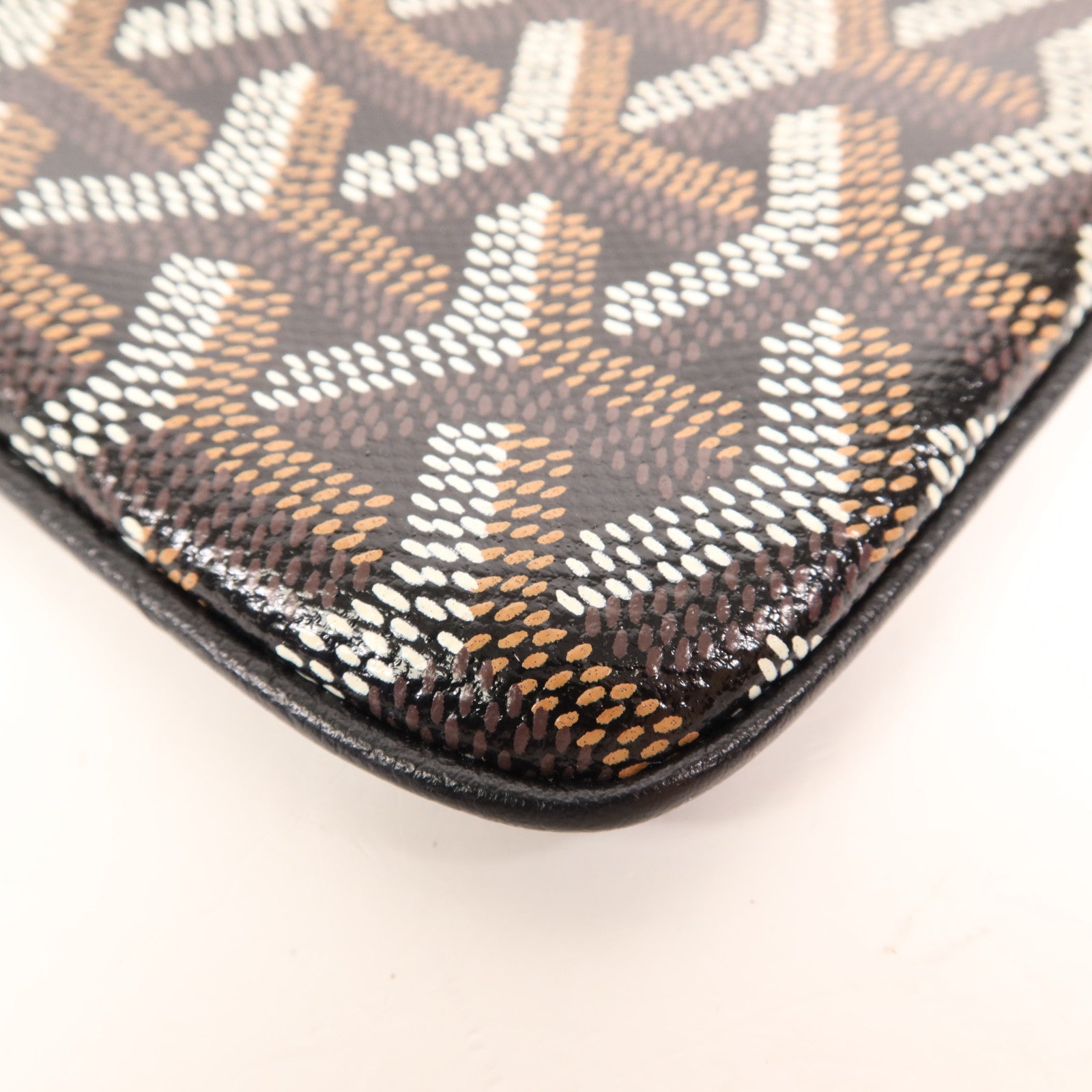 GOYARD 塗層帆布Pouch銀扣手拿包