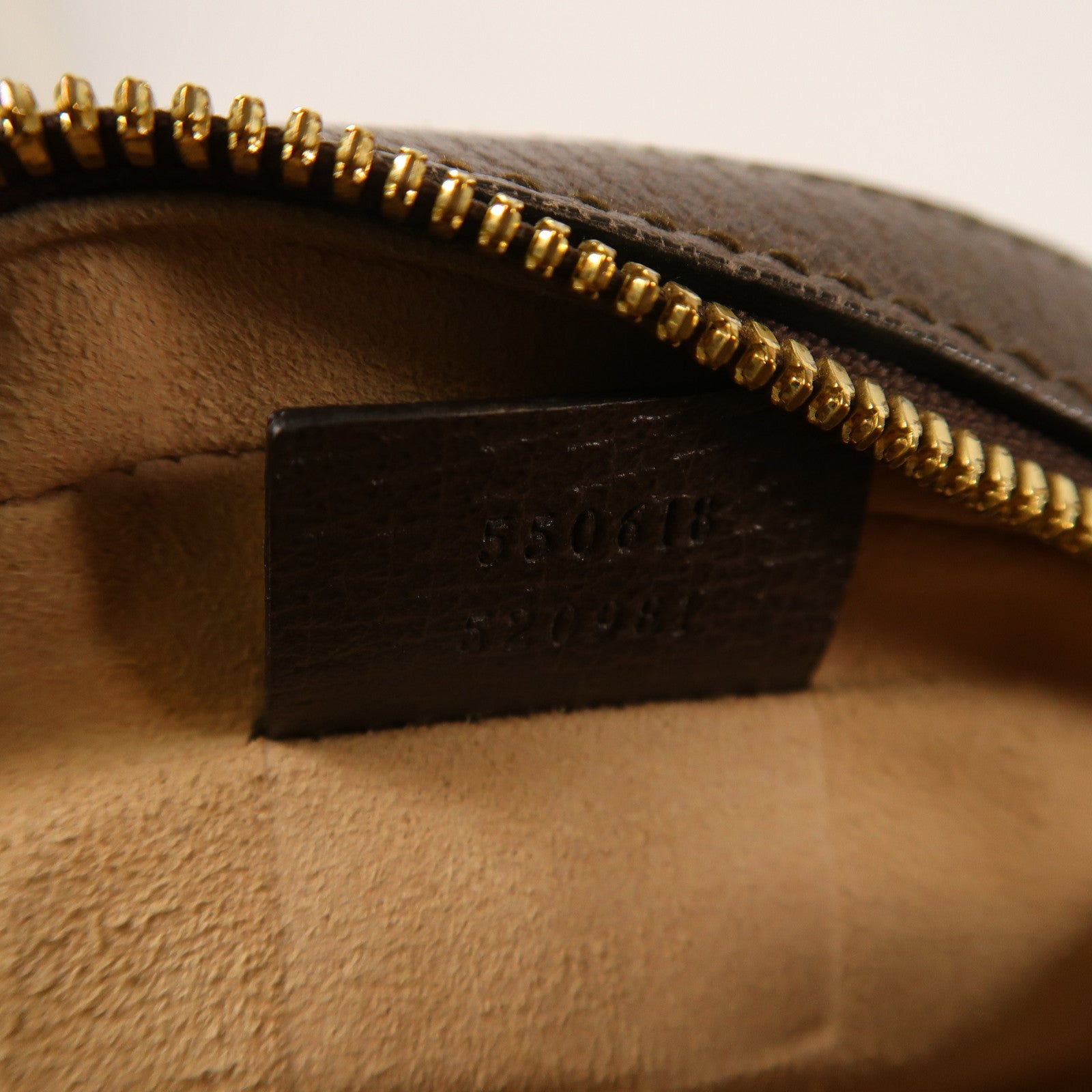 GUCCI 塗層帆布Ophidia GG金扣鏈帶肩背袋啡色