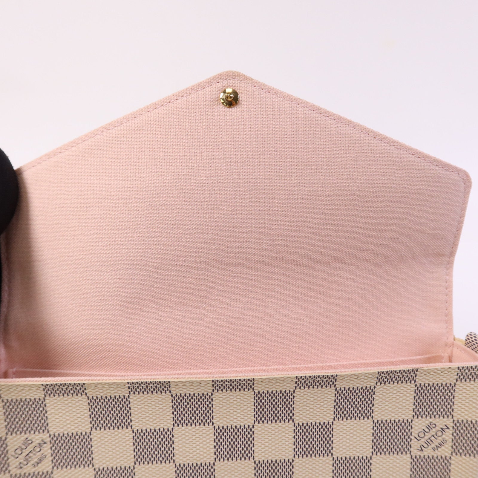 LOUIS VUITTON 【激減優惠】Damier Azur Felicie Pochette金扣肩背袋