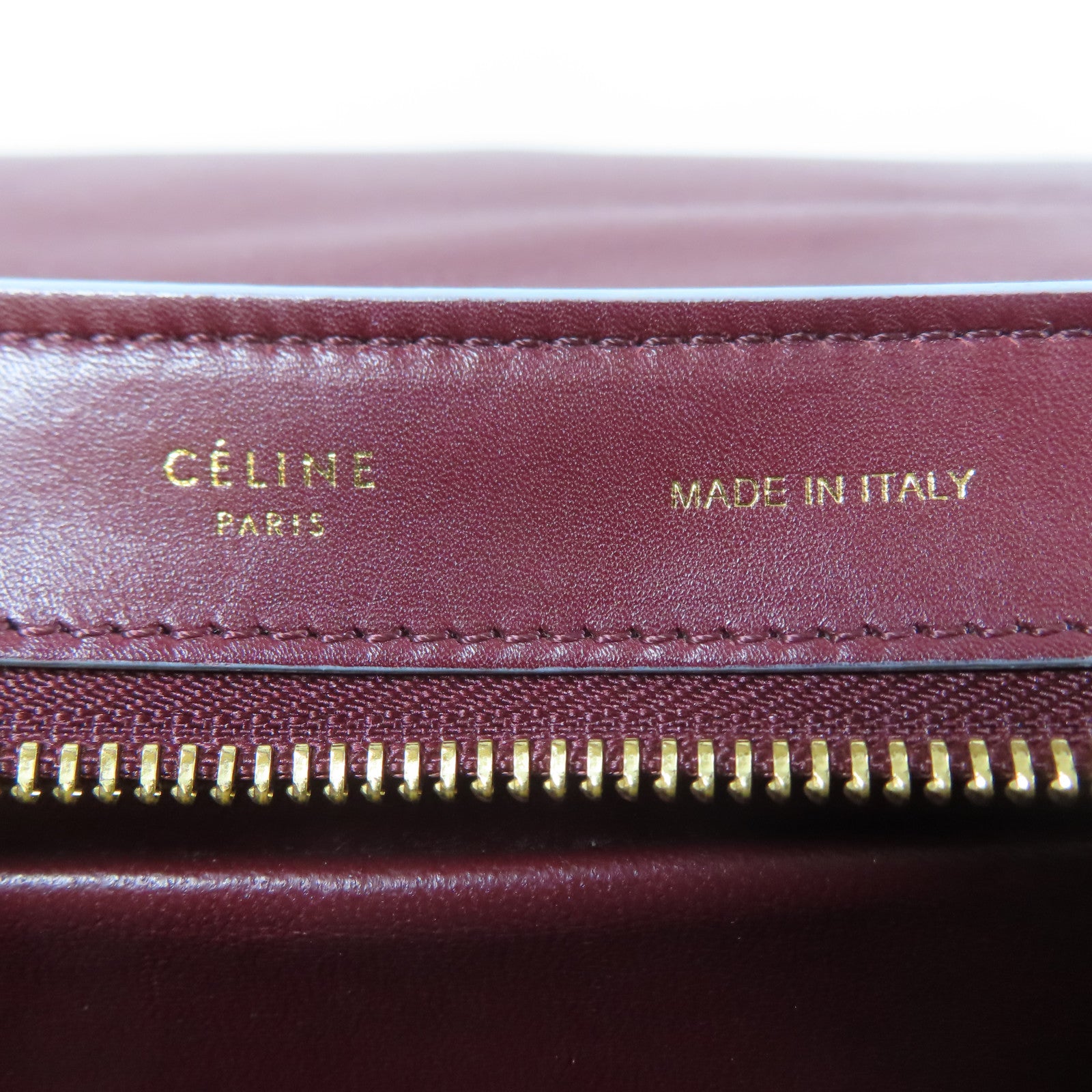 CELINE 【激減優惠】牛皮皮革Shoulder Bag金扣手挽肩背兩用袋啡色/藍色