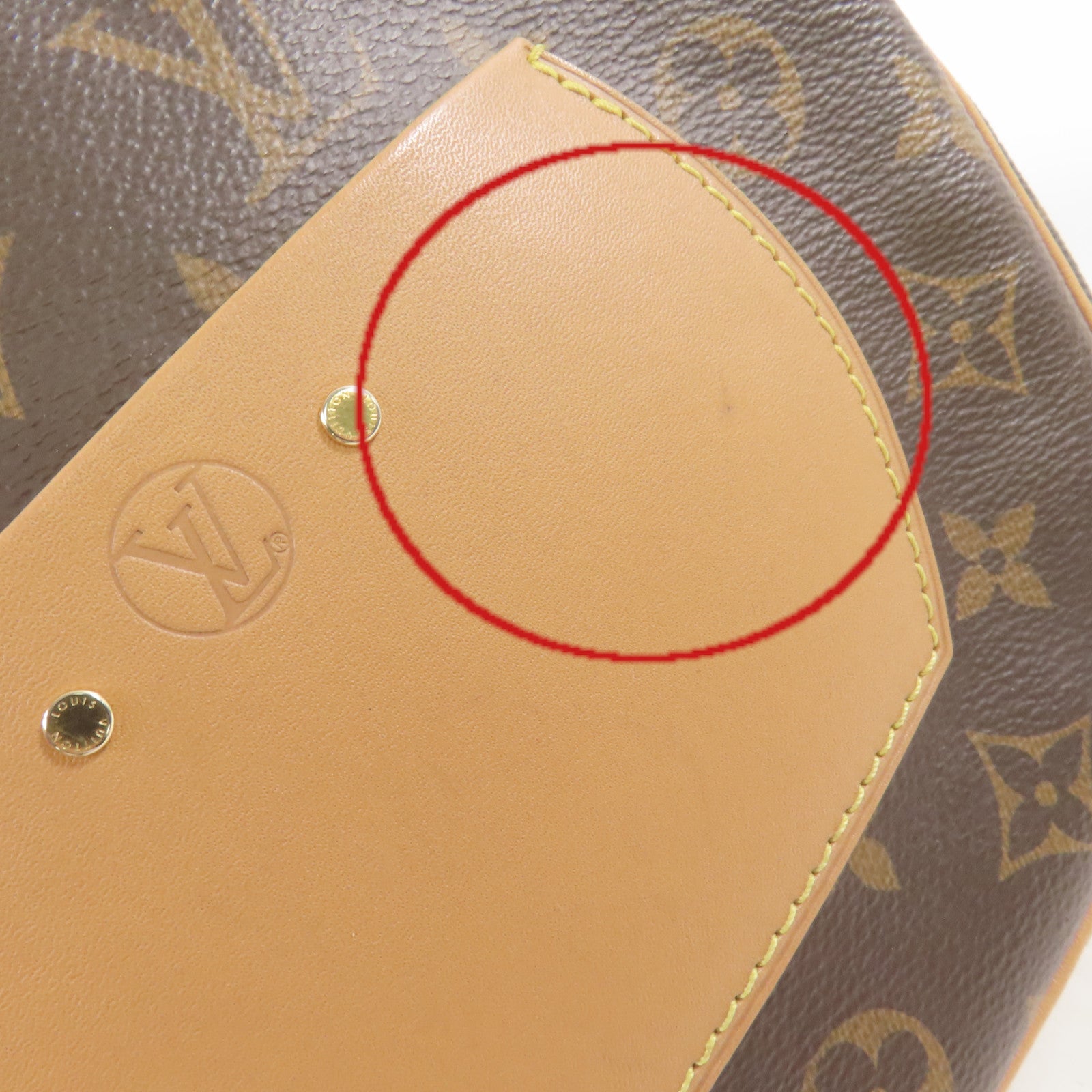 LOUIS VUITTON 【激減優惠】Monogram Boite Chapeau Souple MM Shoulder Bag金扣肩背袋啡色