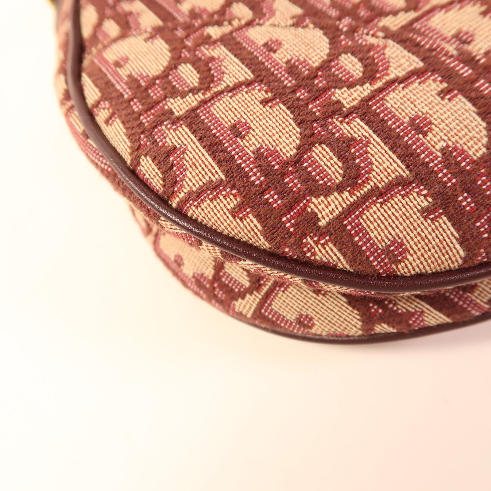 Dior 帆布Saddle Bag金扣肩背袋