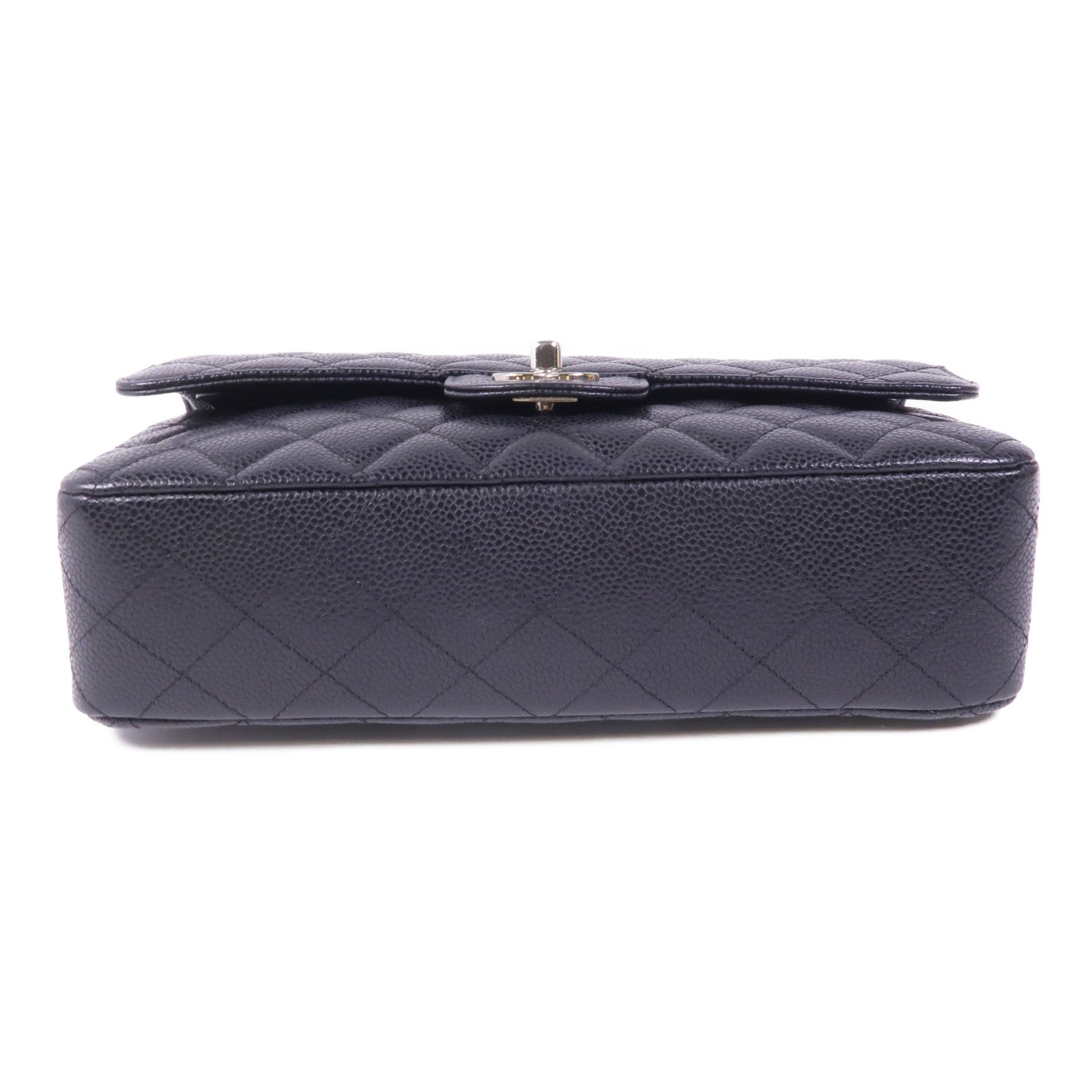 CHANEL 牛皮皮革Classic 25銀扣鏈帶肩背袋