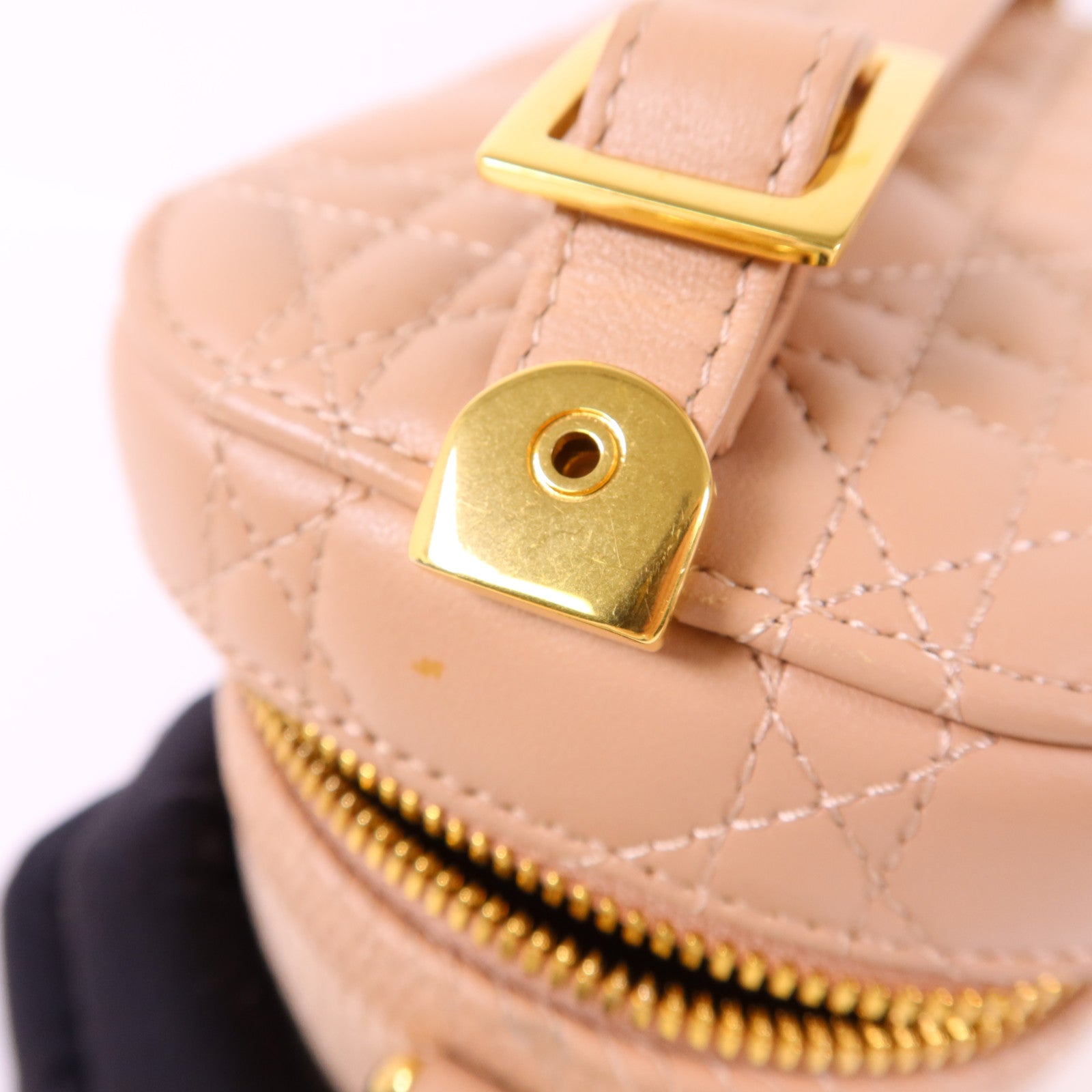 Dior 牛皮皮革Travel Vanity Case金扣手挽肩背兩用袋