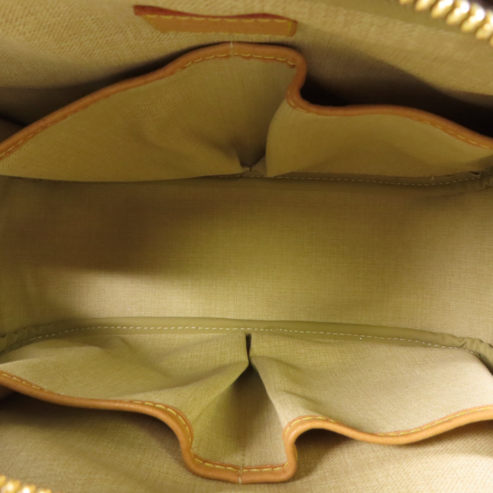 LOUIS VUITTON Monogram Trouville金扣手挽袋棕色