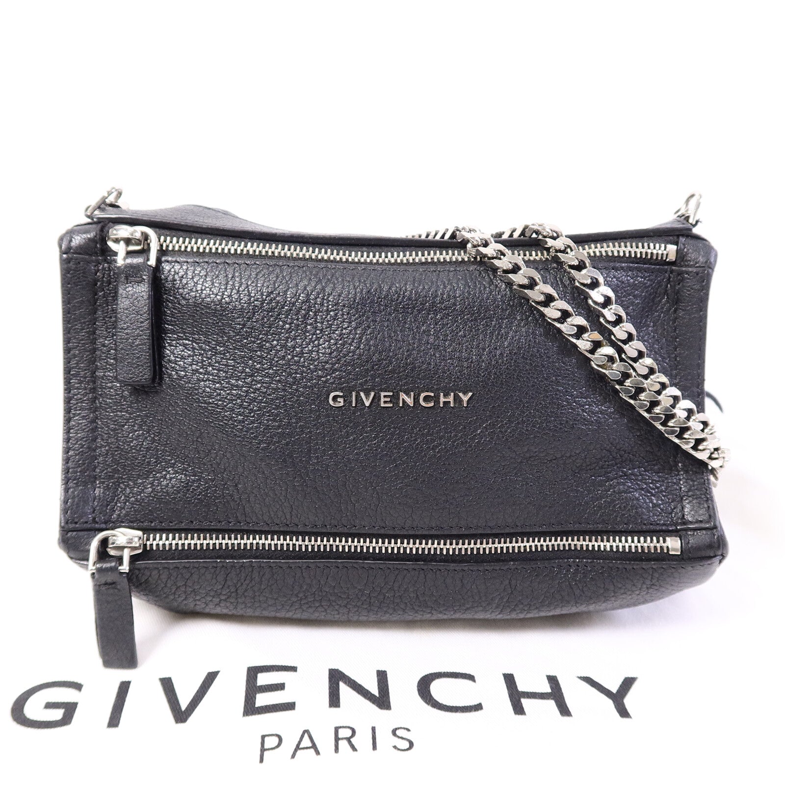 GIVENCHY 牛皮皮革Pandora Mini鏈帶肩背袋