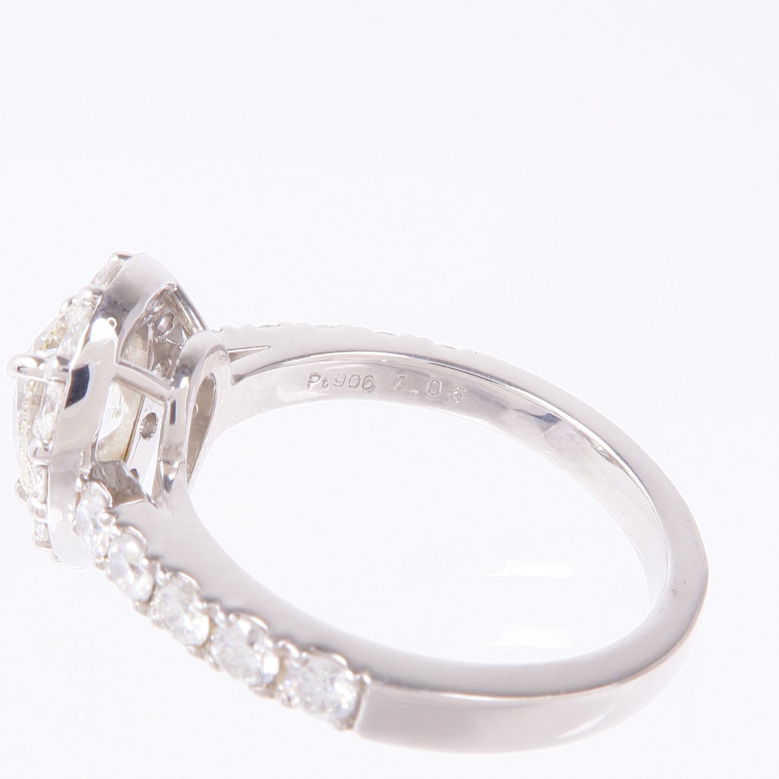 JEWELRY PT900鉑金Diamond Ring鑽石戒指US#6.75