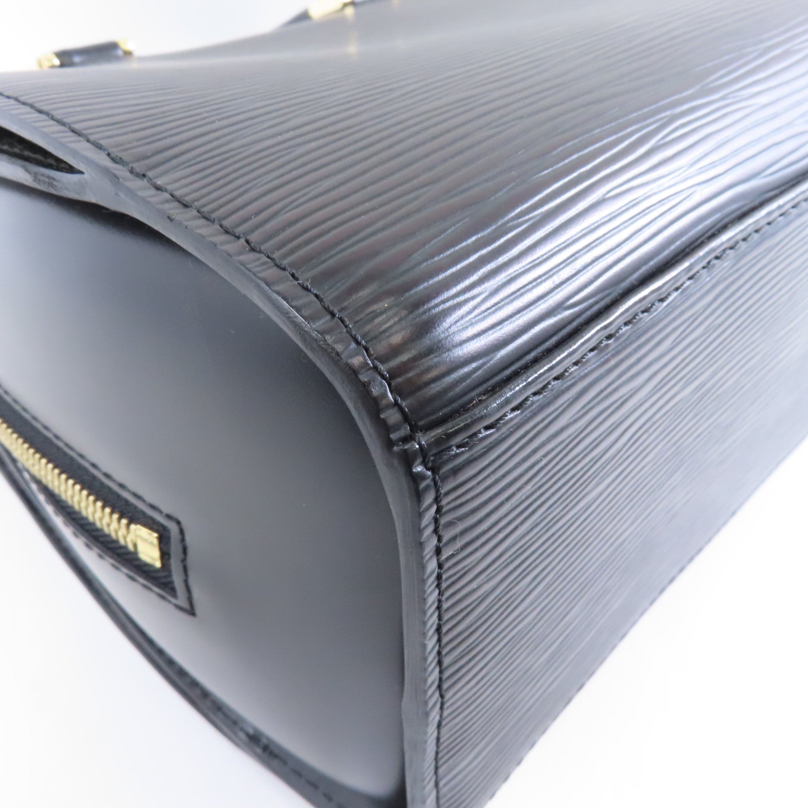 LOUIS VUITTON Epi Pont Neuf金扣手挽袋黑色