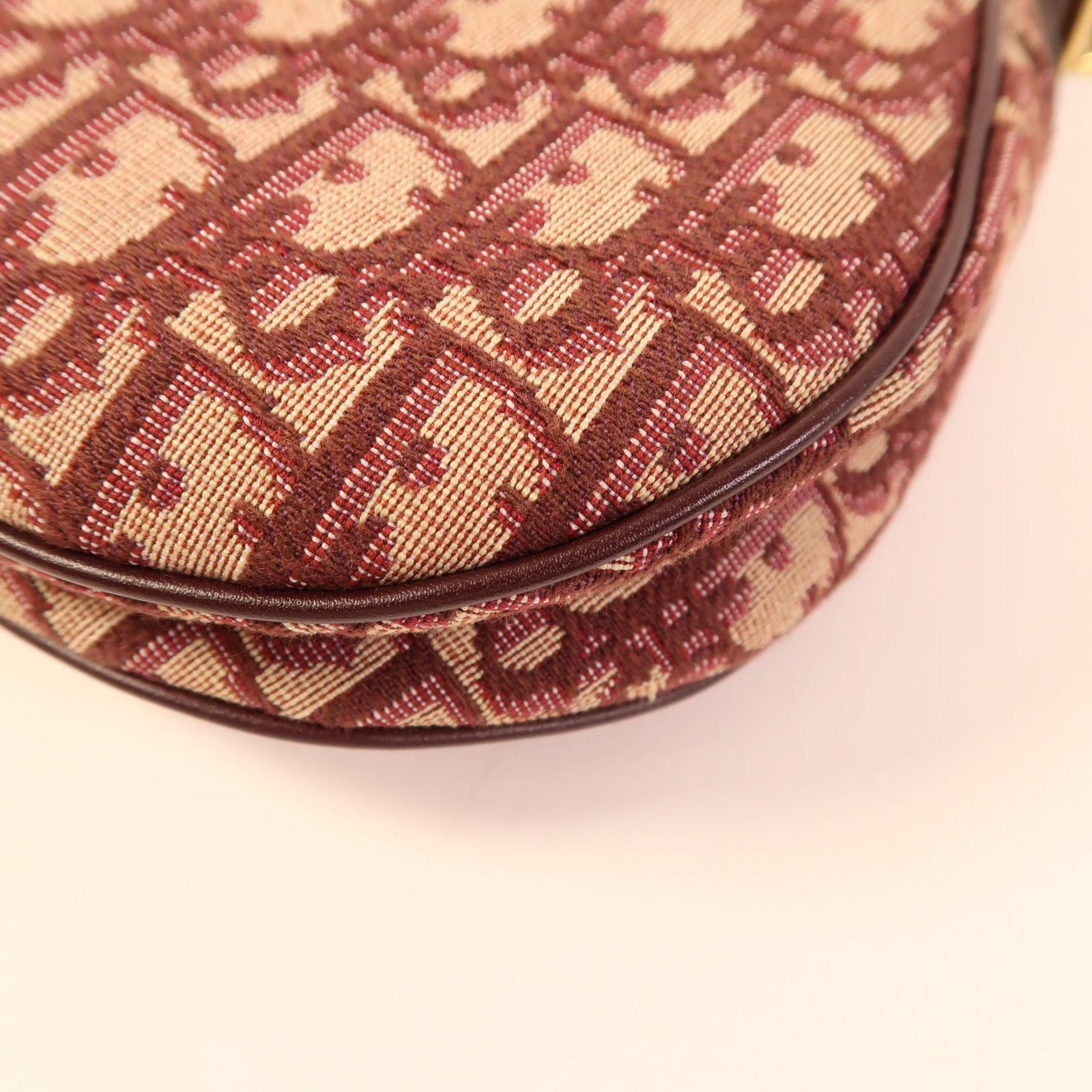 Dior 帆布Saddle Bag金扣肩背袋