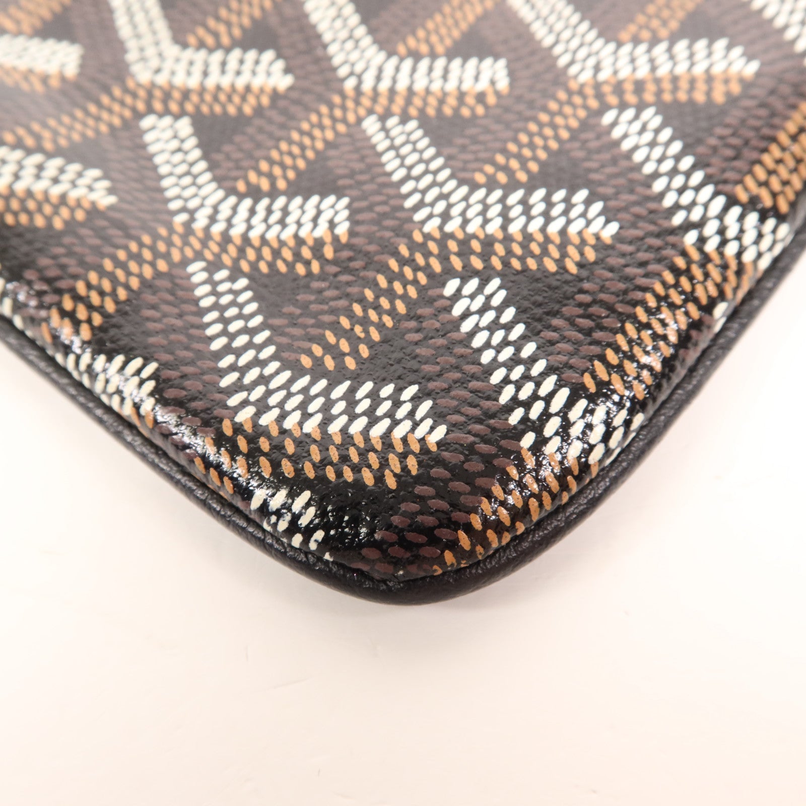 GOYARD 塗層帆布Pouch銀扣手拿包