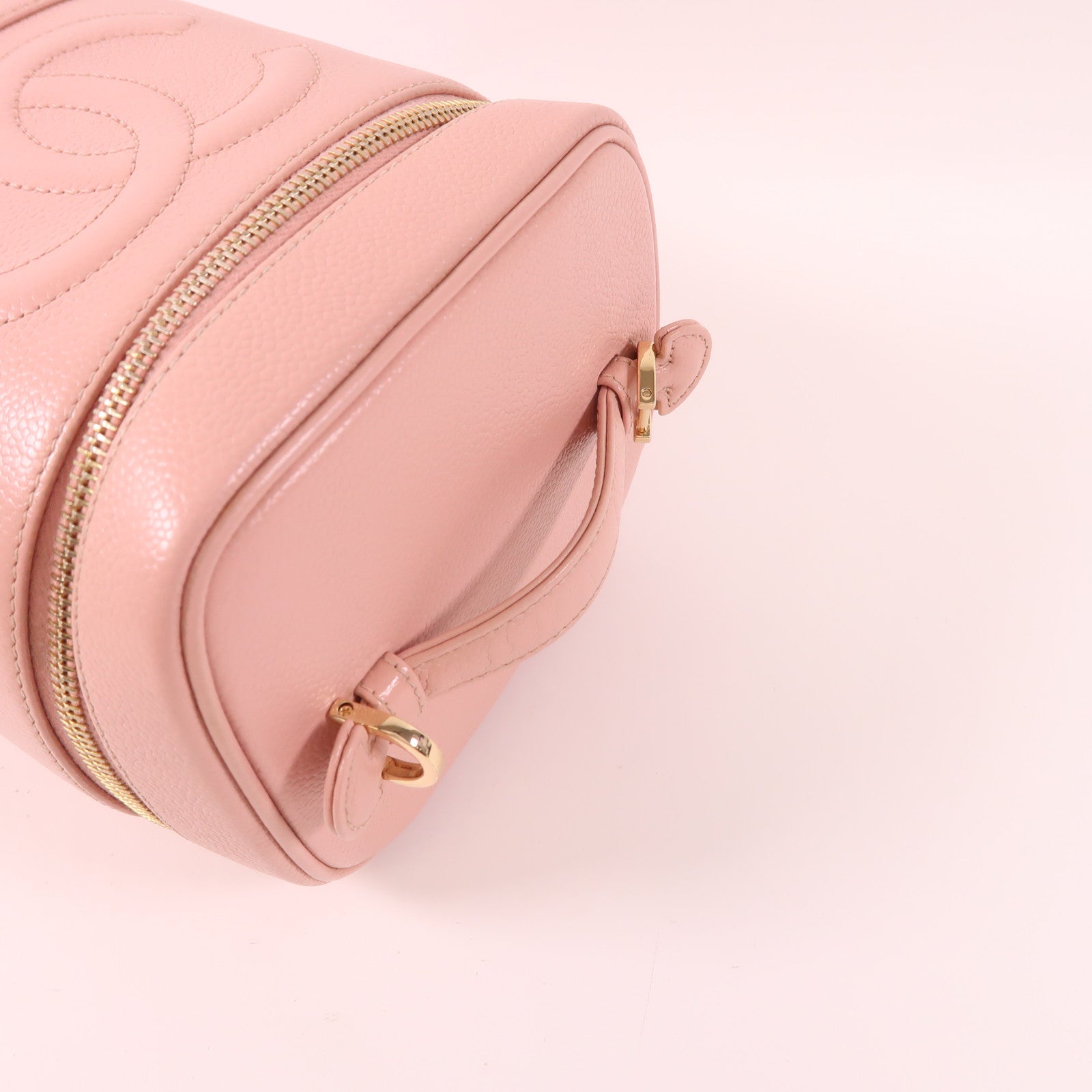 CHANEL 牛皮皮革Vintage Vanity Bag金扣手挽袋