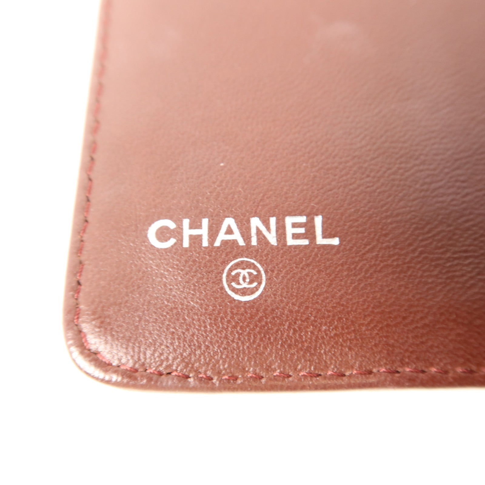 CHANEL 羊皮皮革Wallet銀扣錢包