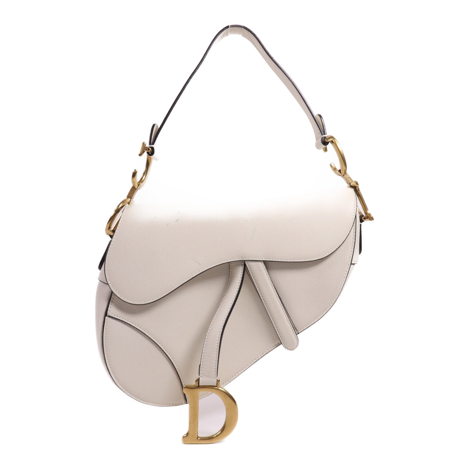 Dior 牛皮皮革Saddle Medium金扣肩背袋