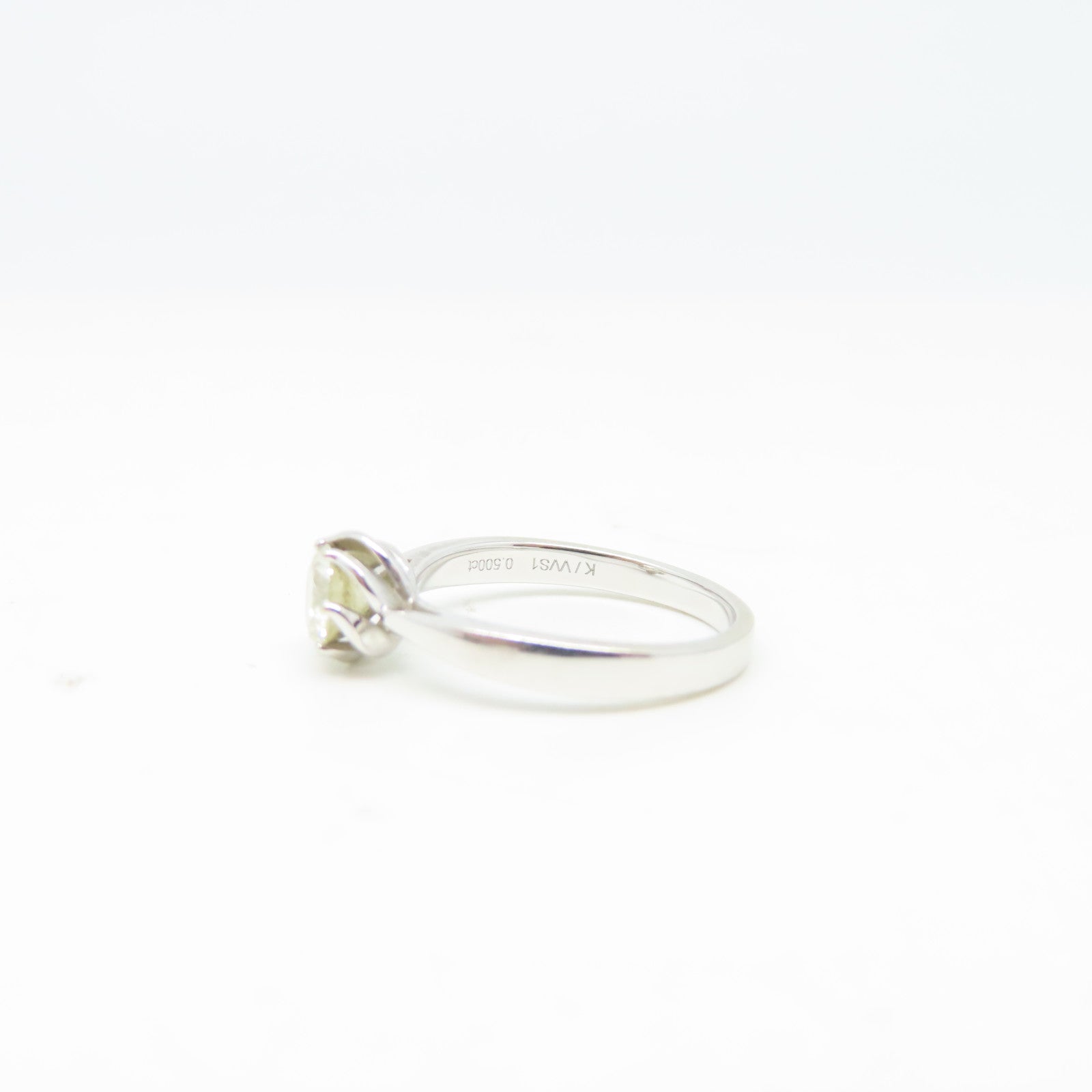 JEWELRY **【激減優惠】18K白金Ring 0.50ct鑽石戒指US#6