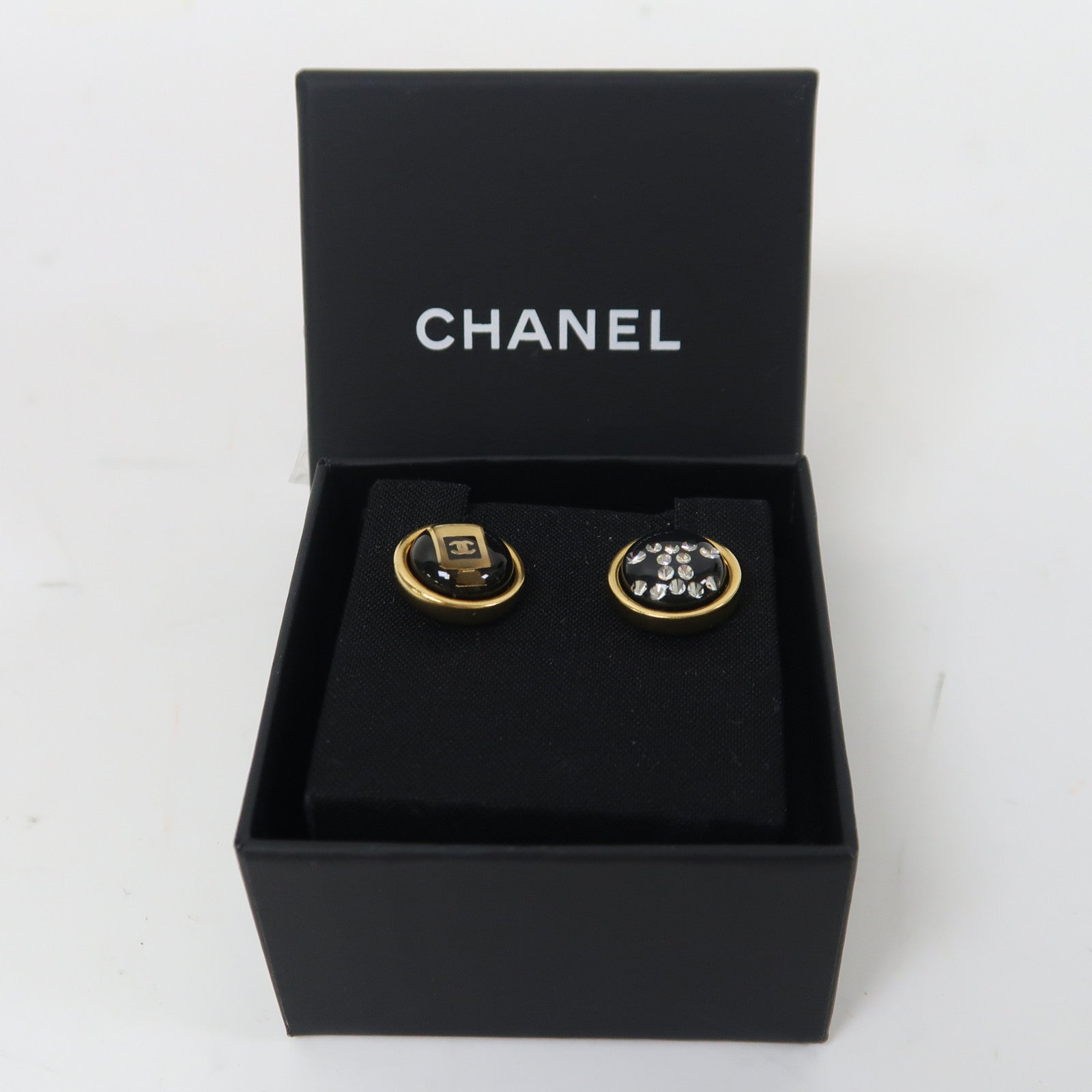 CHANEL 金屬Earrings耳環金色/黑色