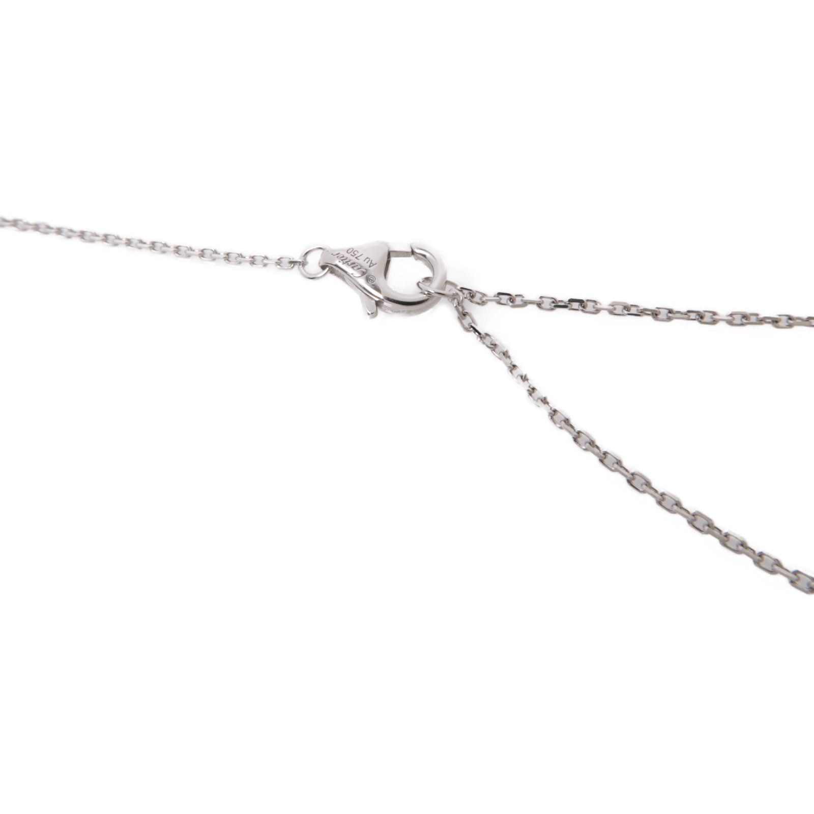 CARTIER 18K白金C De Diamond Necklace項鍊