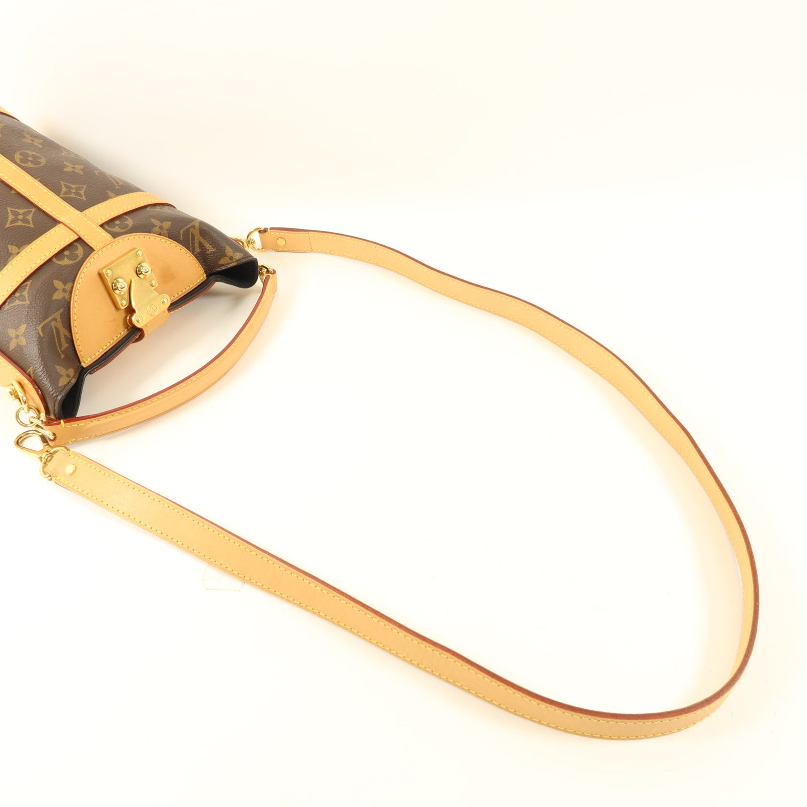 LOUIS VUITTON Monogram Duffle Bag金扣手挽肩背兩用袋