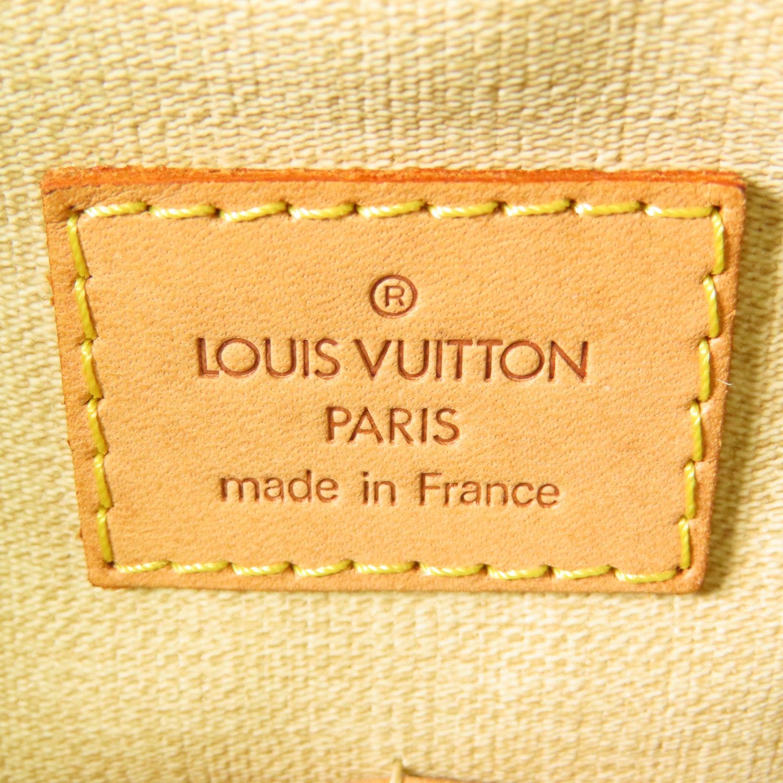 LOUIS VUITTON Monogram Trouville金扣手挽袋棕色
