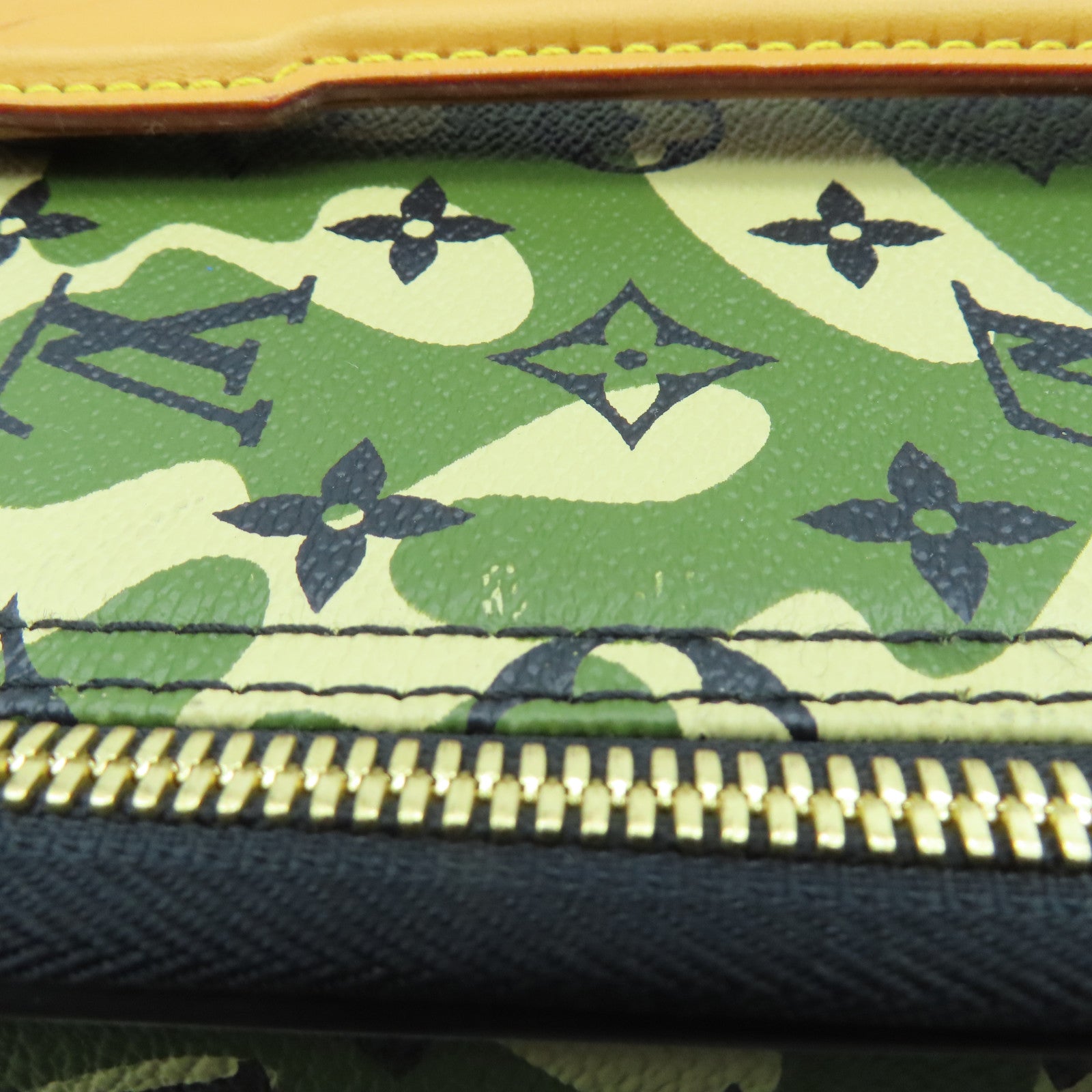 LOUIS VUITTON **【激減優惠】Monogram Camouflage Pegase 60金扣行李箱綠色