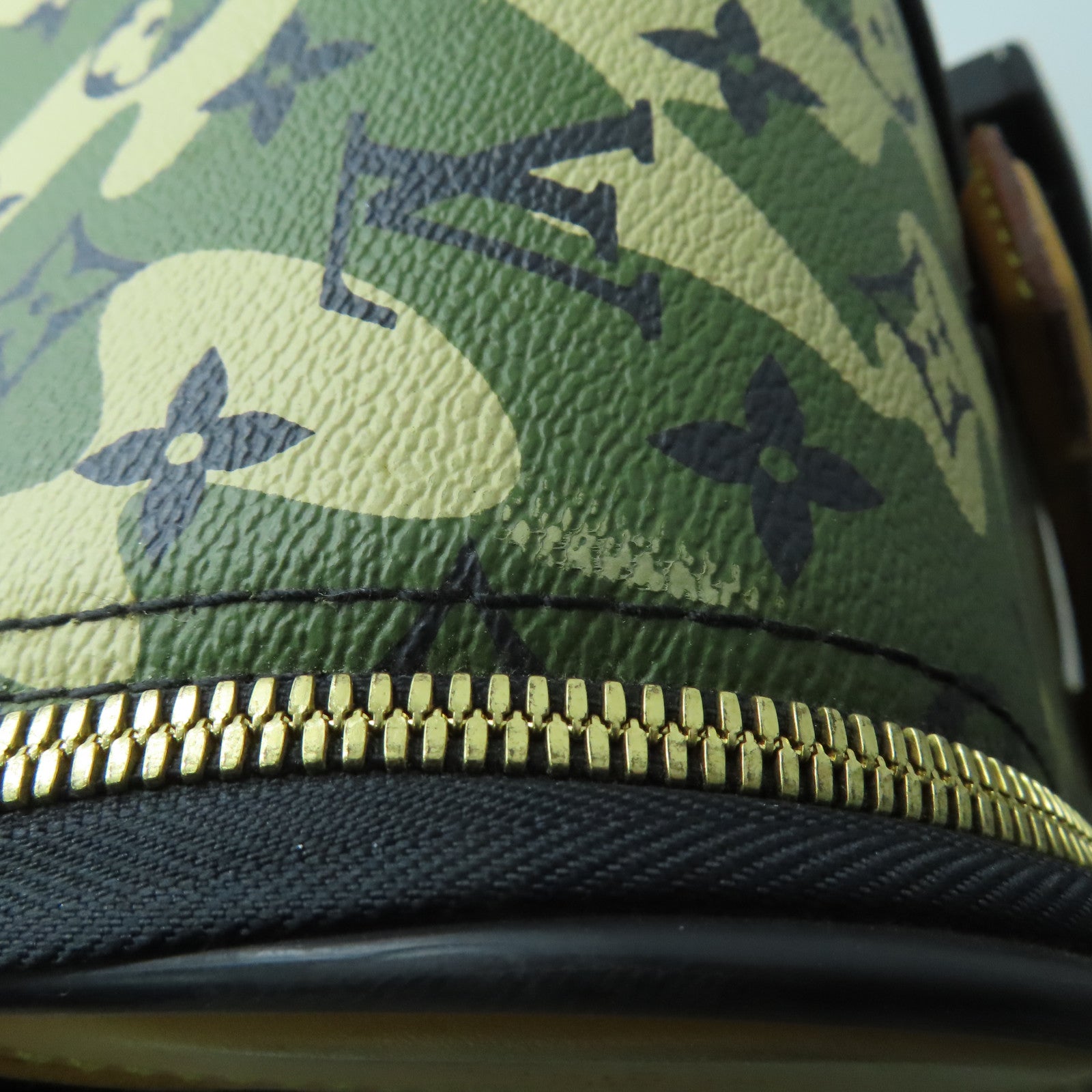 LOUIS VUITTON **【激減優惠】Monogram Camouflage Pegase 60金扣行李箱綠色