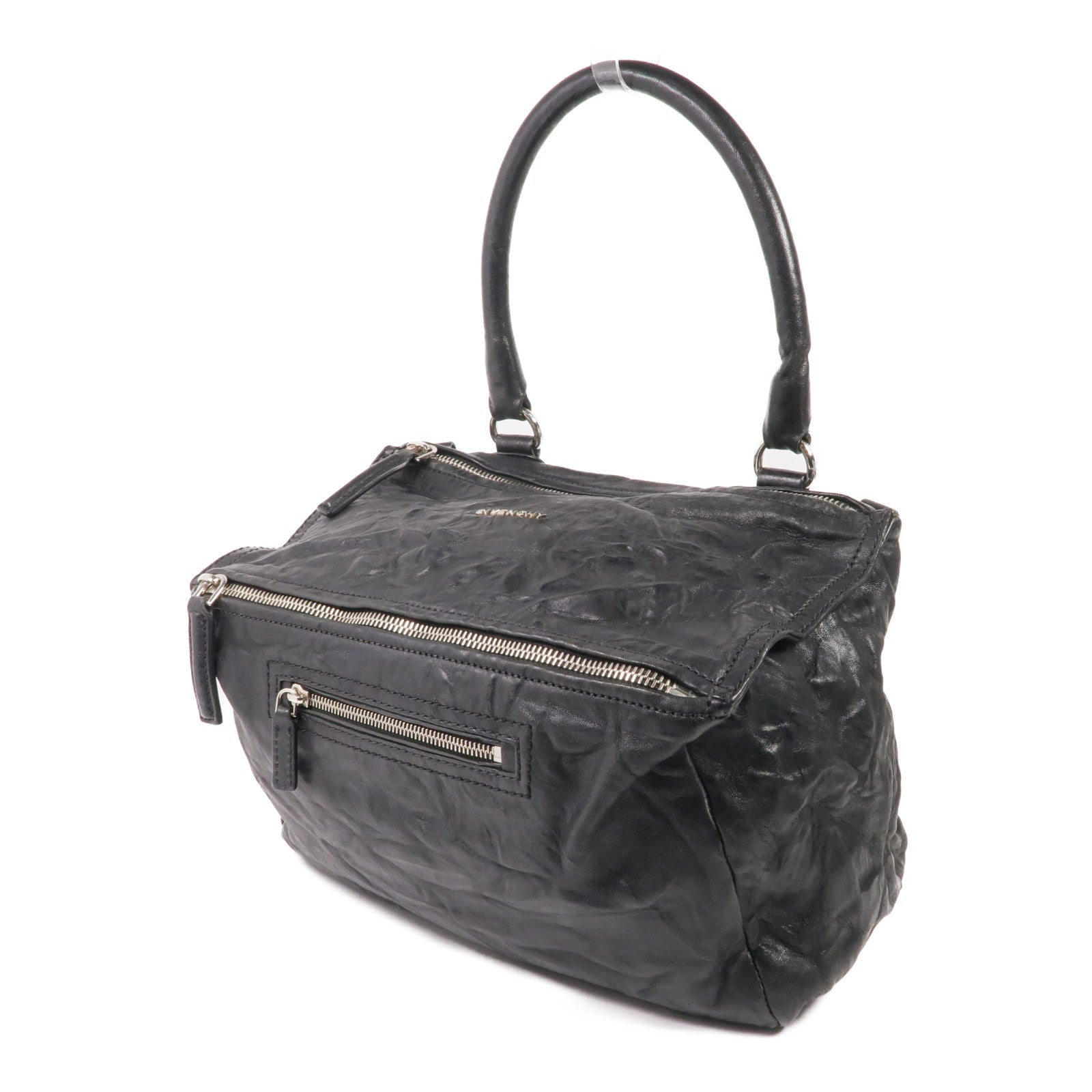 GIVENCHY 牛皮皮革Pandora Medium銀扣手挽肩背兩用袋