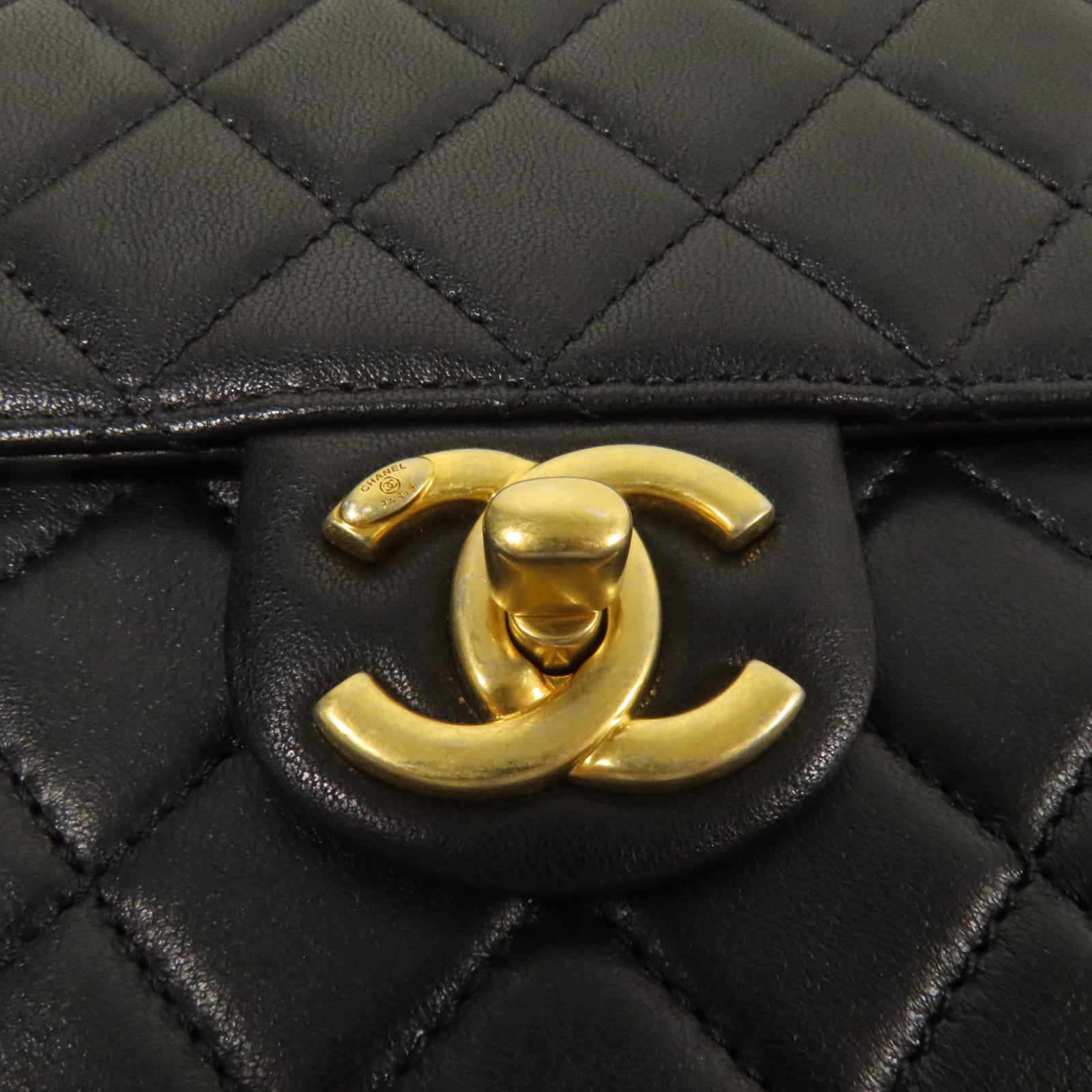 CHANEL 【激減優惠】牛皮皮革Chain Shoulder金扣肩背袋