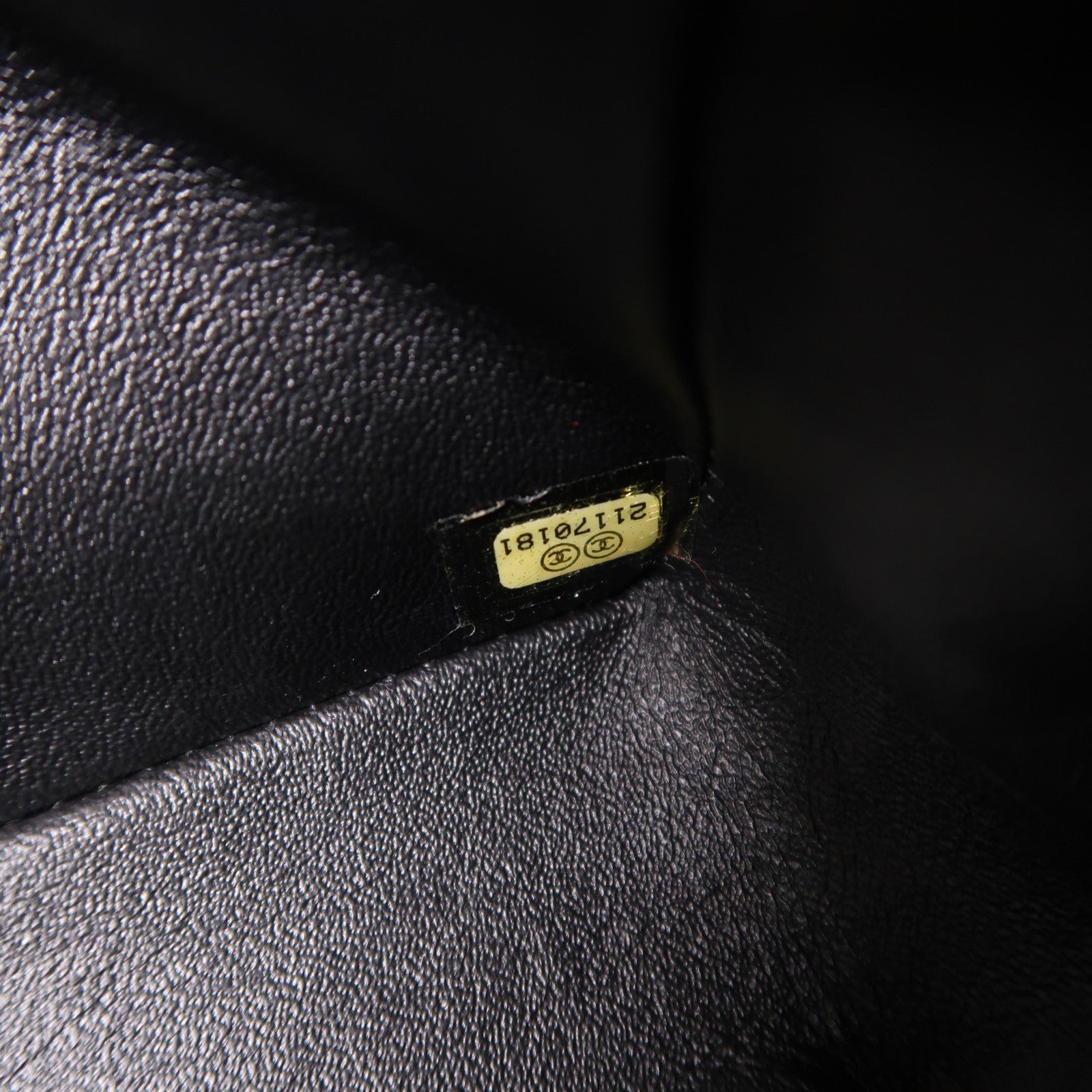 CHANEL 羊皮皮革Mini Classic 20鏈帶肩背袋黑色