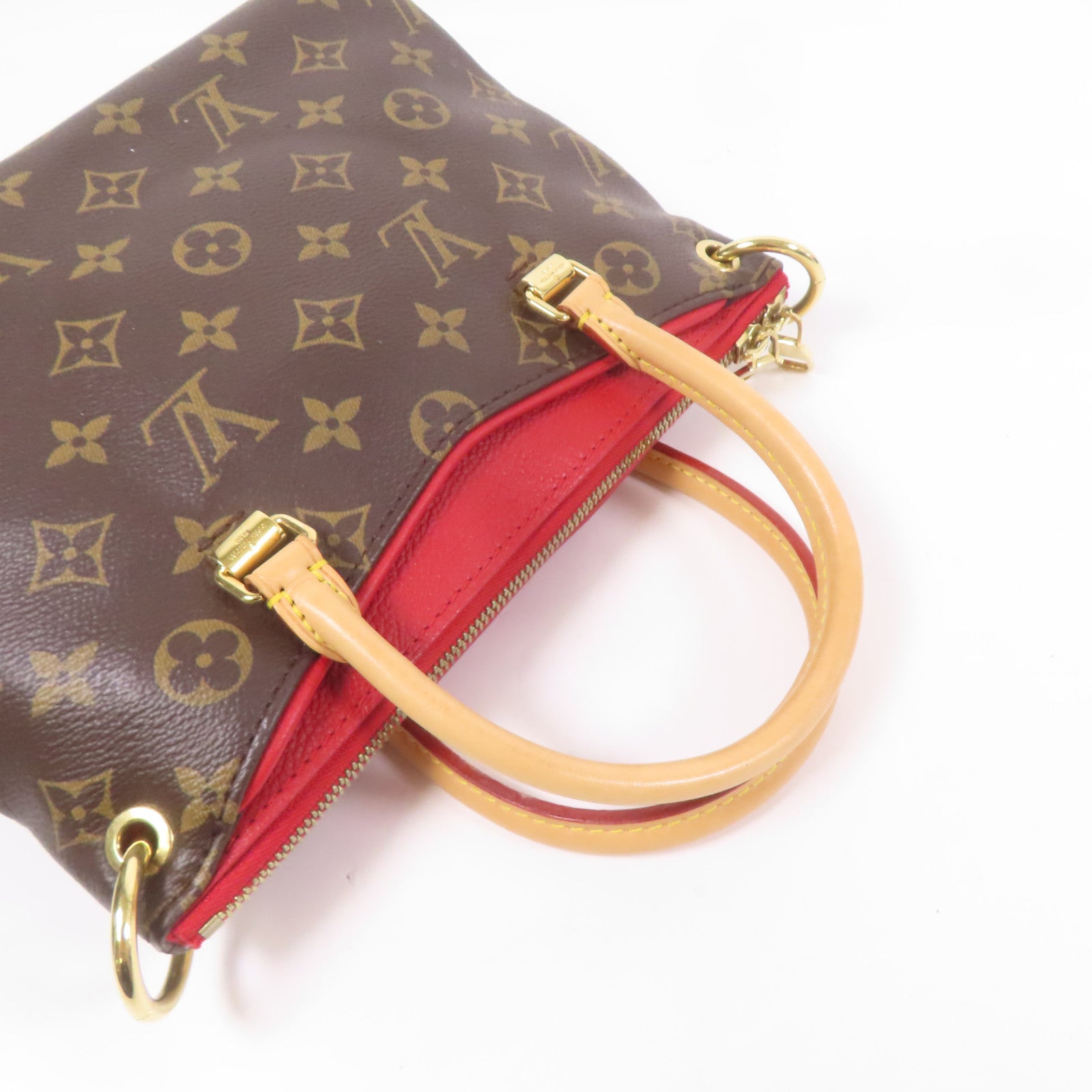 LOUIS VUITTON Monogram Pallas金扣手挽袋