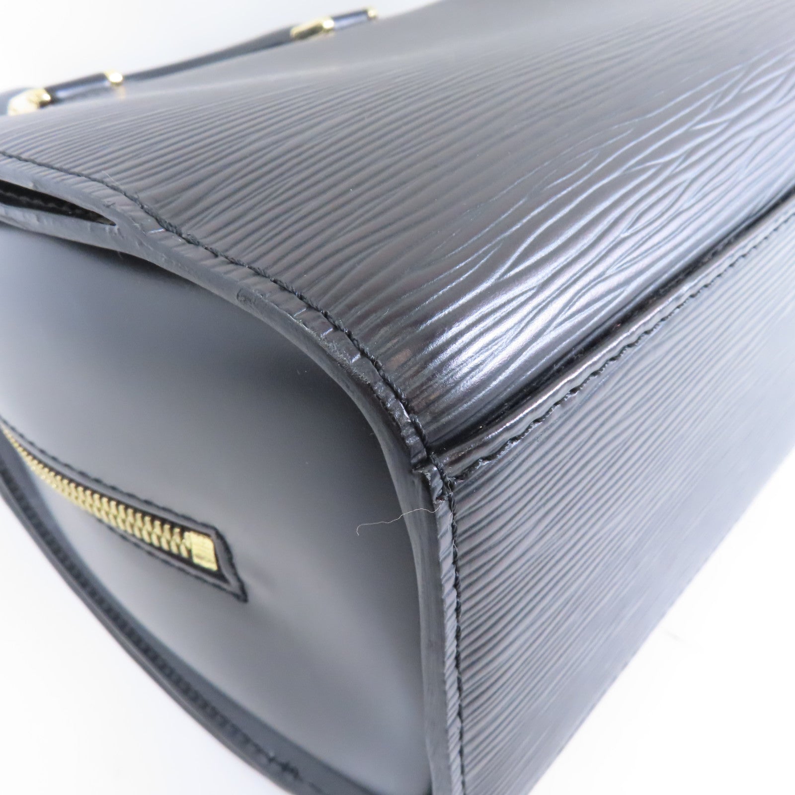 LOUIS VUITTON Epi Pont Neuf金扣手挽袋黑色