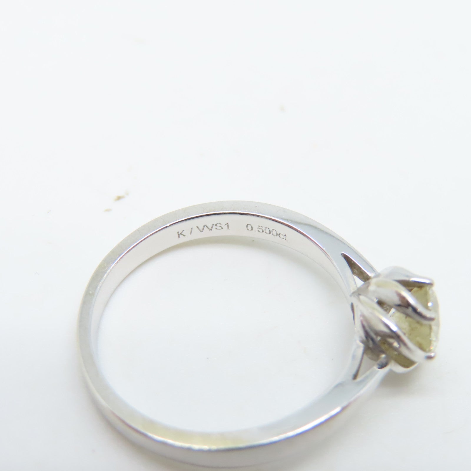 JEWELRY **【激減優惠】18K白金Ring 0.50ct鑽石戒指US#6