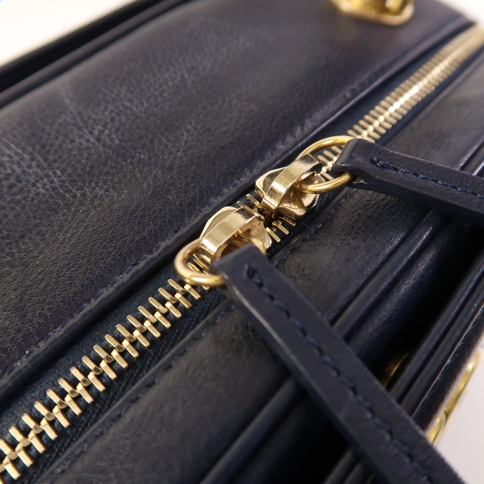 CHANEL 牛皮皮革2 Way Shoulder金扣手挽肩背兩用袋