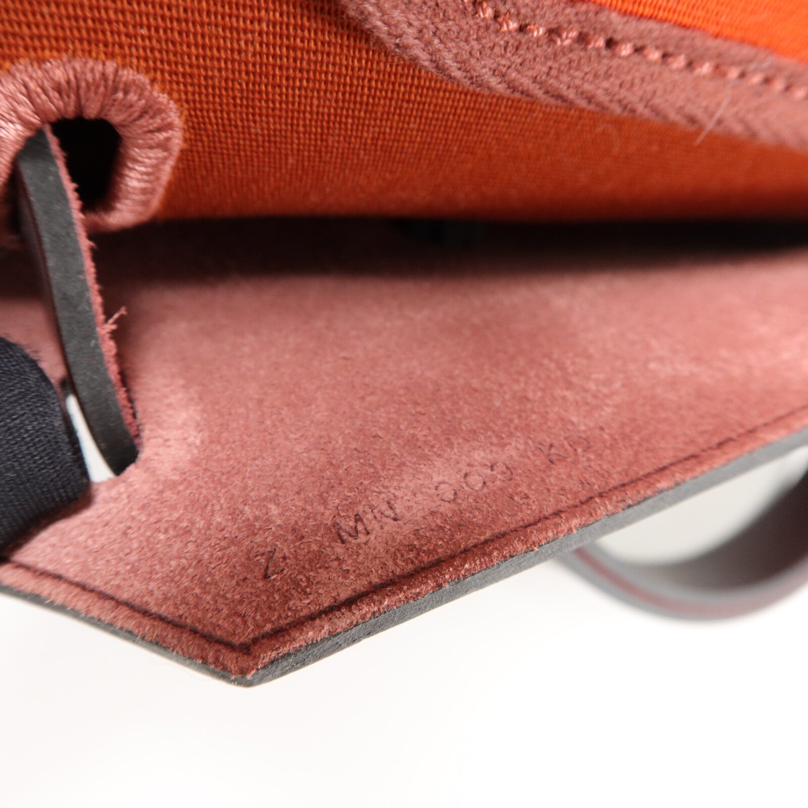 HERMES 帆布Herbag PM手挽肩背兩用袋Cuivre/Orange/Rouge
