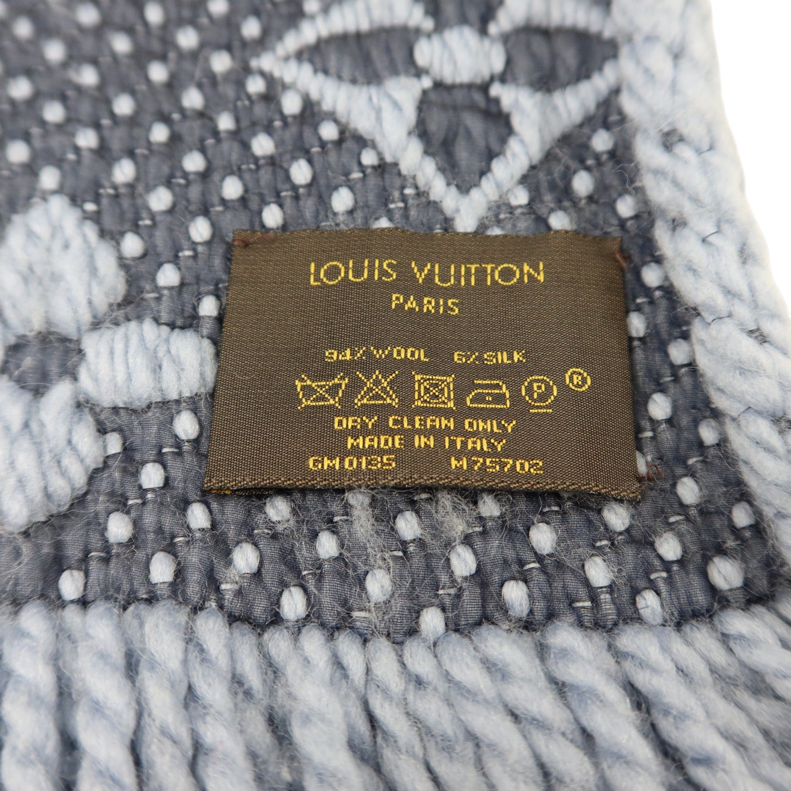 LOUIS VUITTON 羊毛/絲巾Escharp Logomania Muffler圍巾