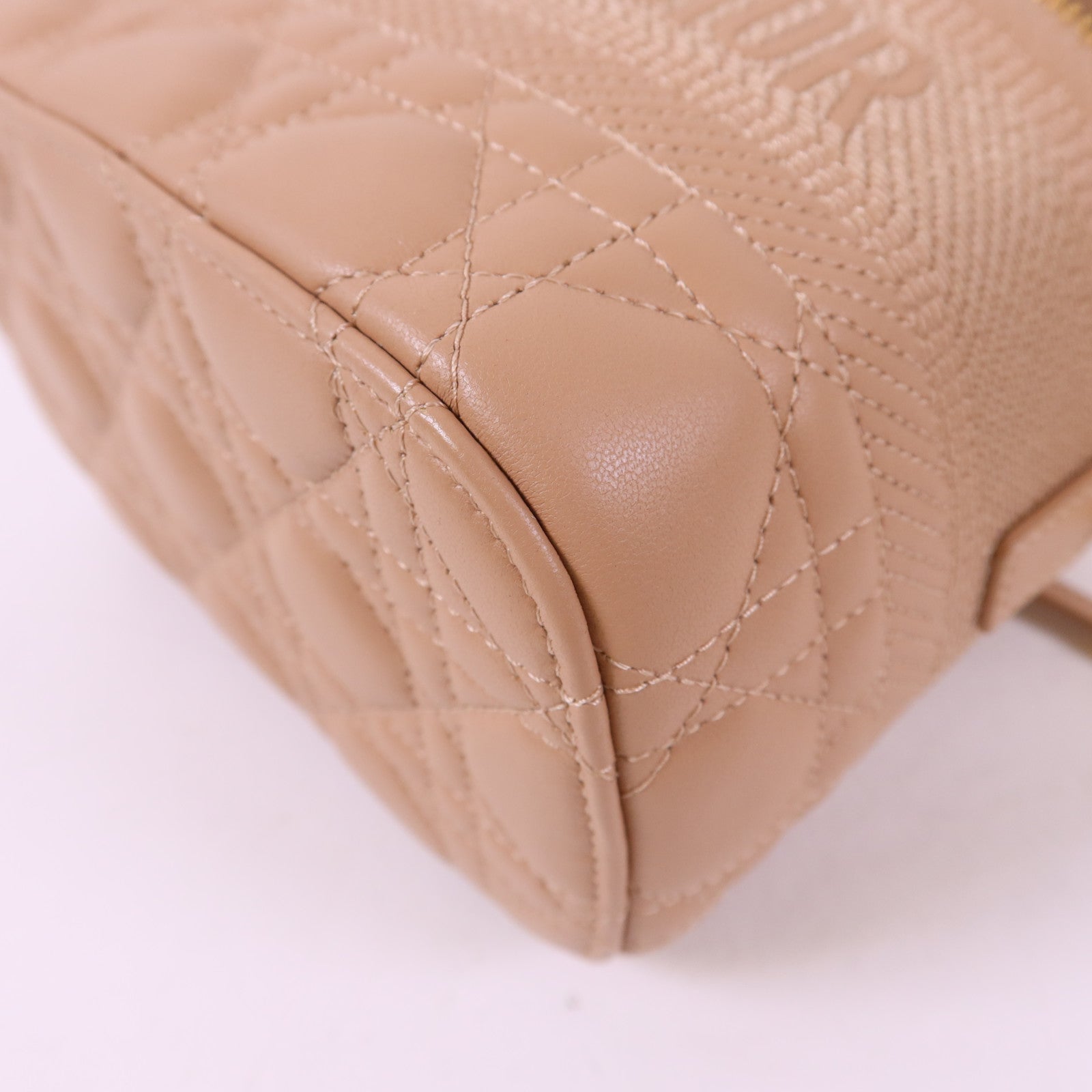 Dior 牛皮皮革Travel Vanity Case金扣手挽肩背兩用袋