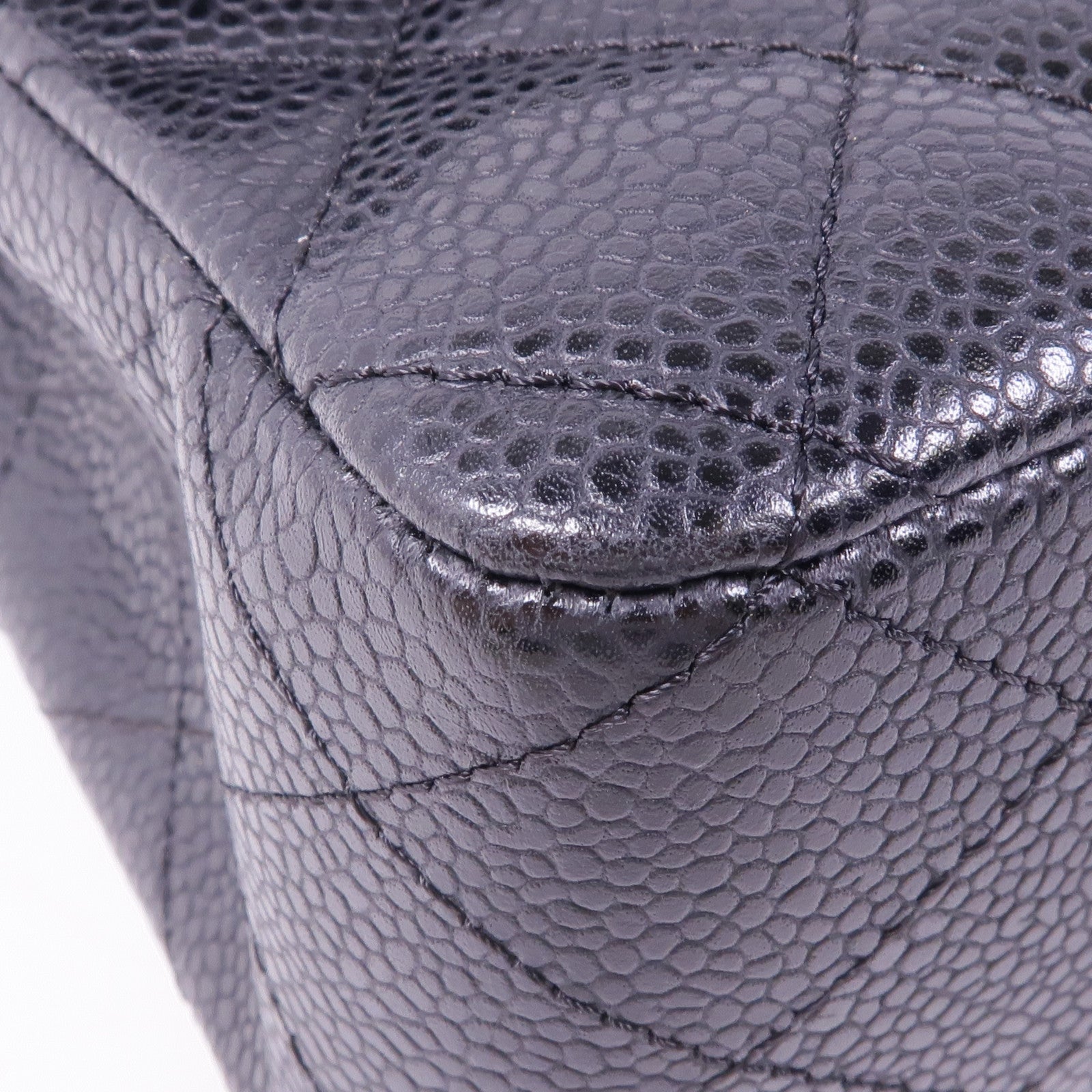 CHANEL 牛皮皮革Classic 25銀扣鏈帶肩背袋