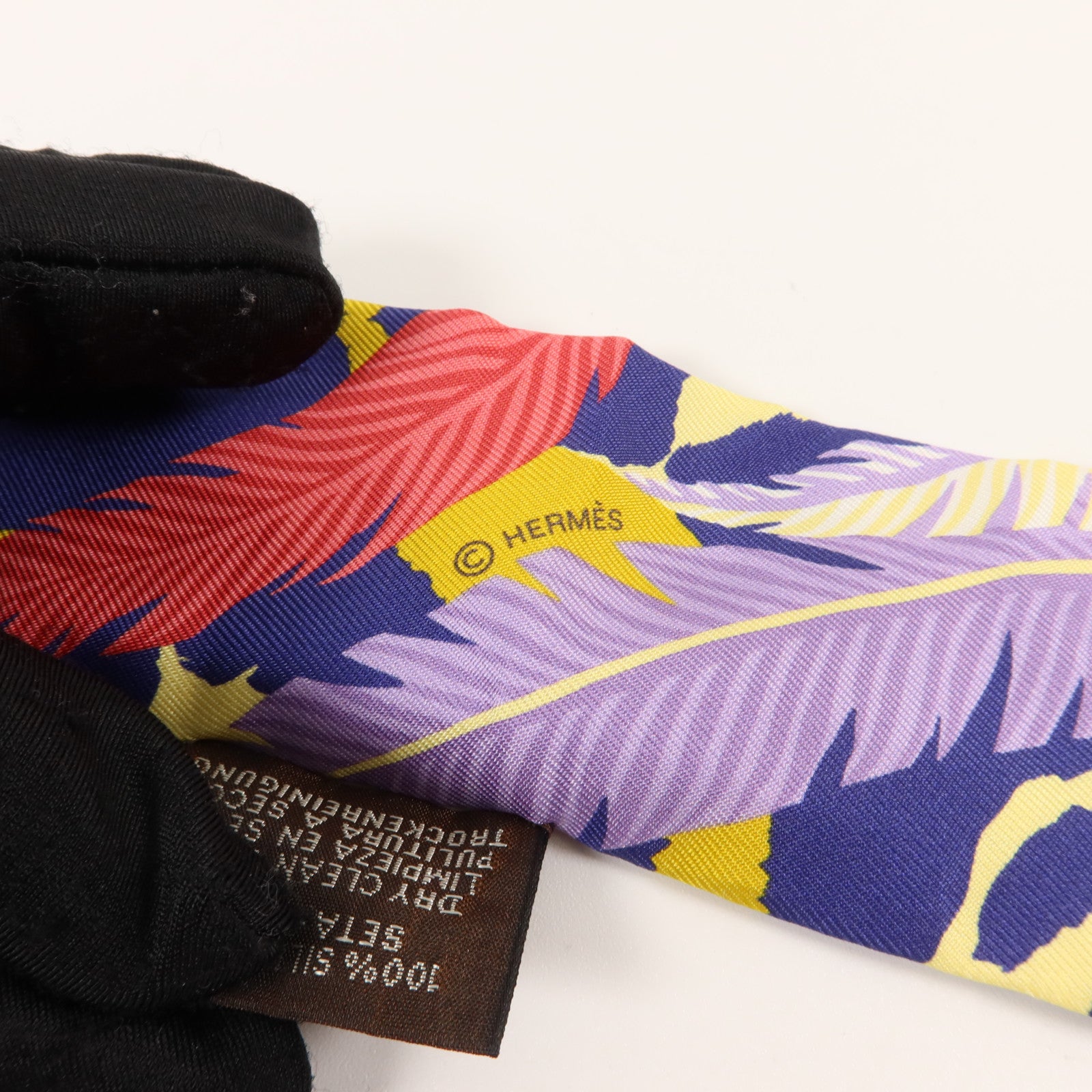 HERMES 絲質Twilly絲巾