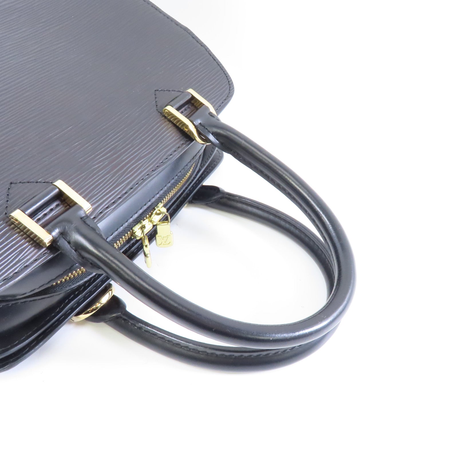 LOUIS VUITTON Epi Pont Neuf金扣手挽袋黑色