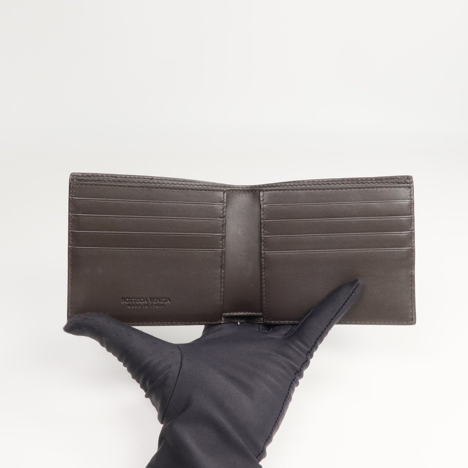 BOTTEGA VENETA 牛皮皮革Intrecciato Bi-Fold Wallet錢包