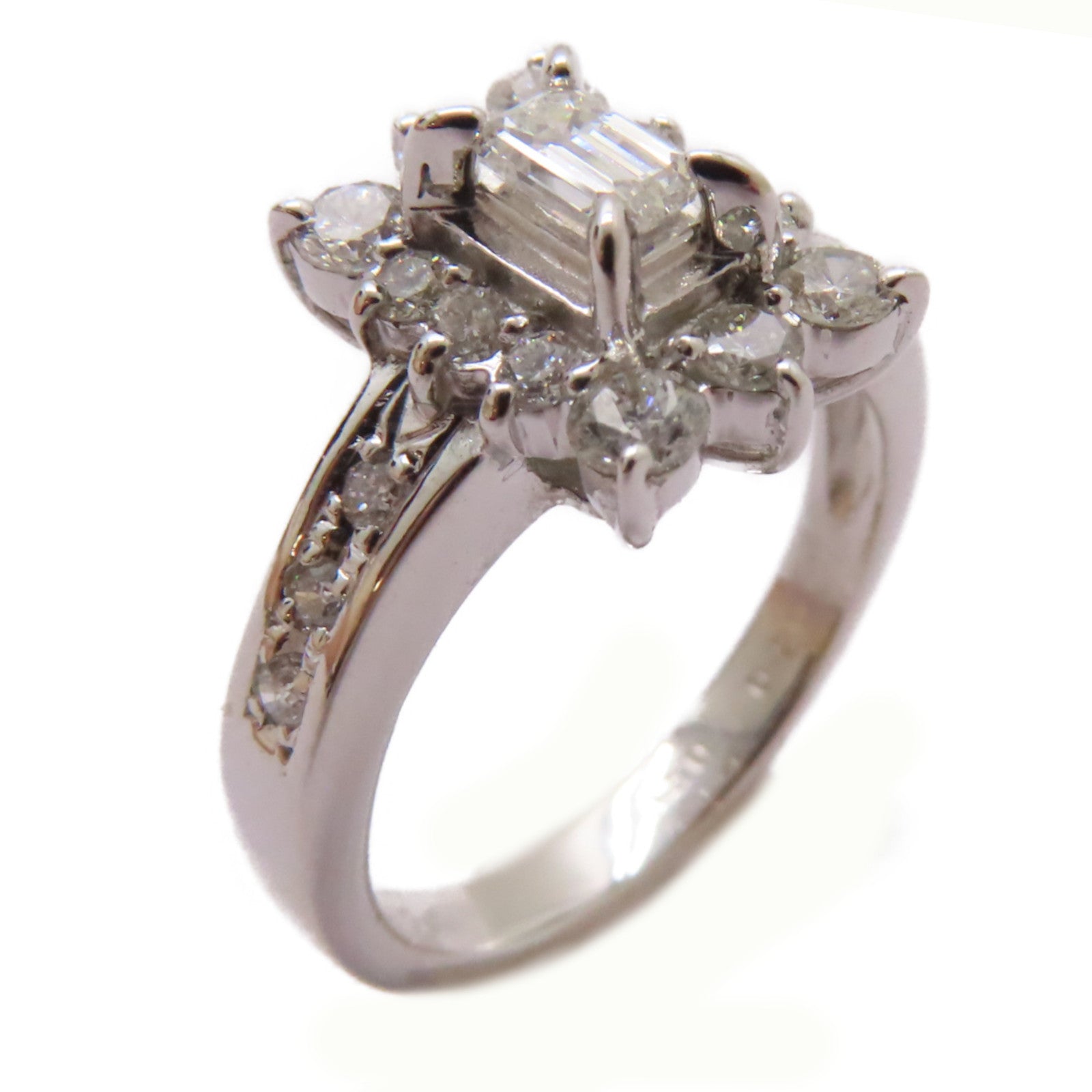 JEWELRY 【激減優惠】18K白金0.5ct鑽石/0.2ct鑽石Diamond Ring戒指US#5.25