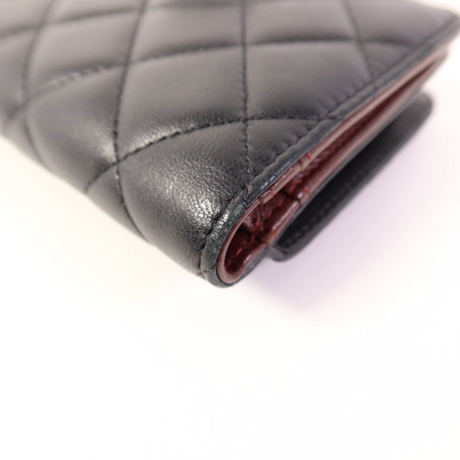 CHANEL 羊皮皮革Wallet銀扣錢包